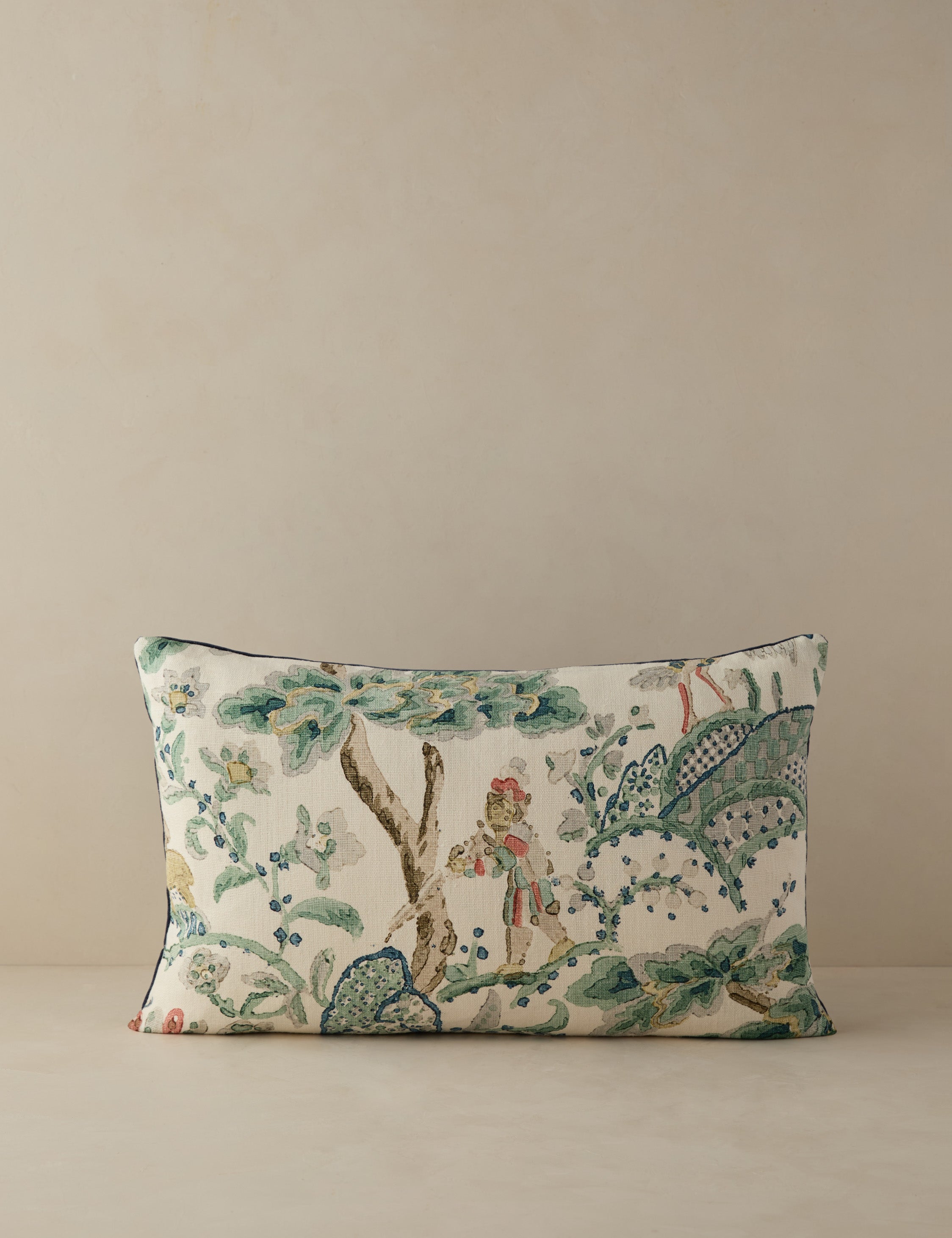 Lulu and Georgia - Kelmescott Linen Pillow by Scalamandre