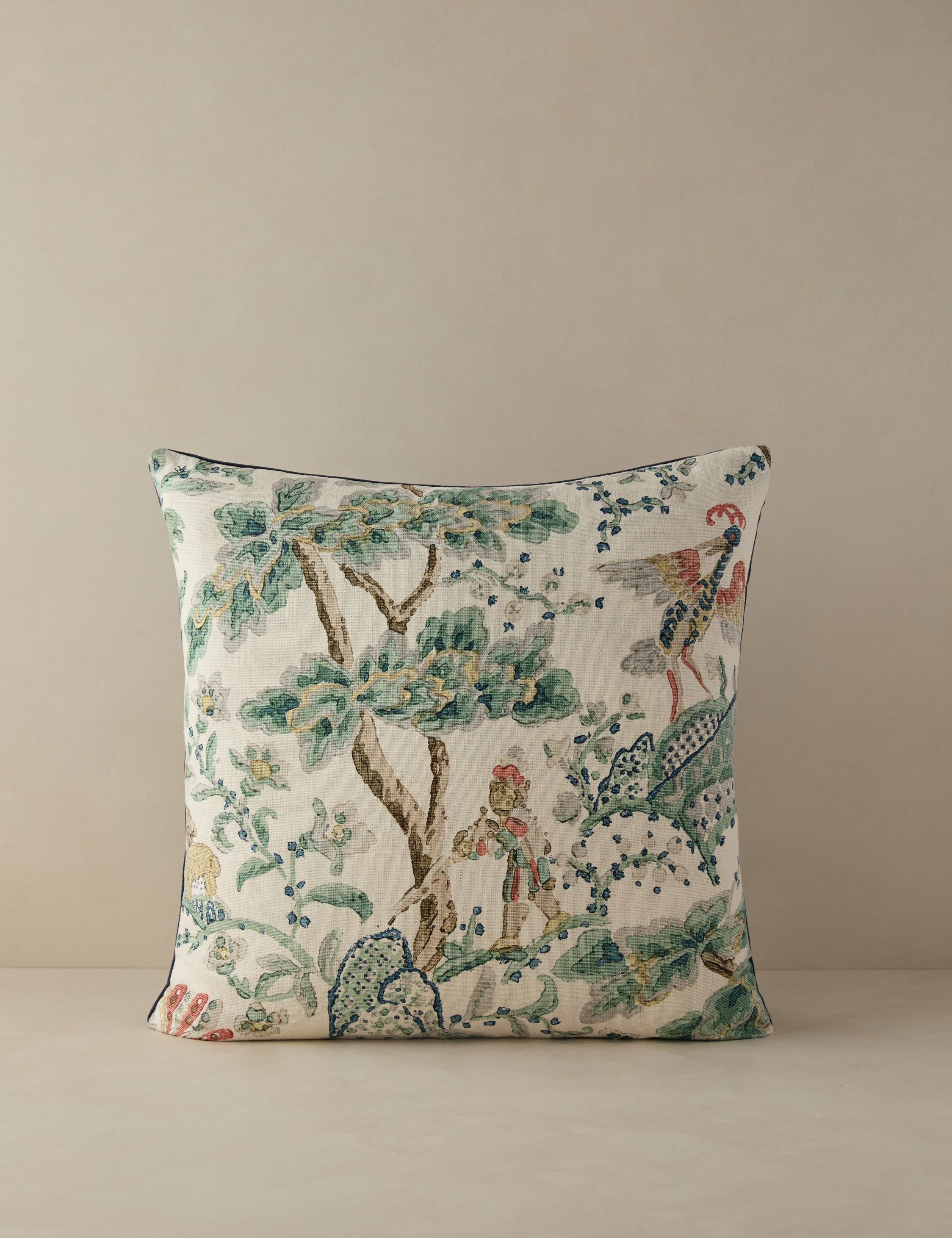 Lulu and Georgia - Kelmescott Linen Pillow by Scalamandre