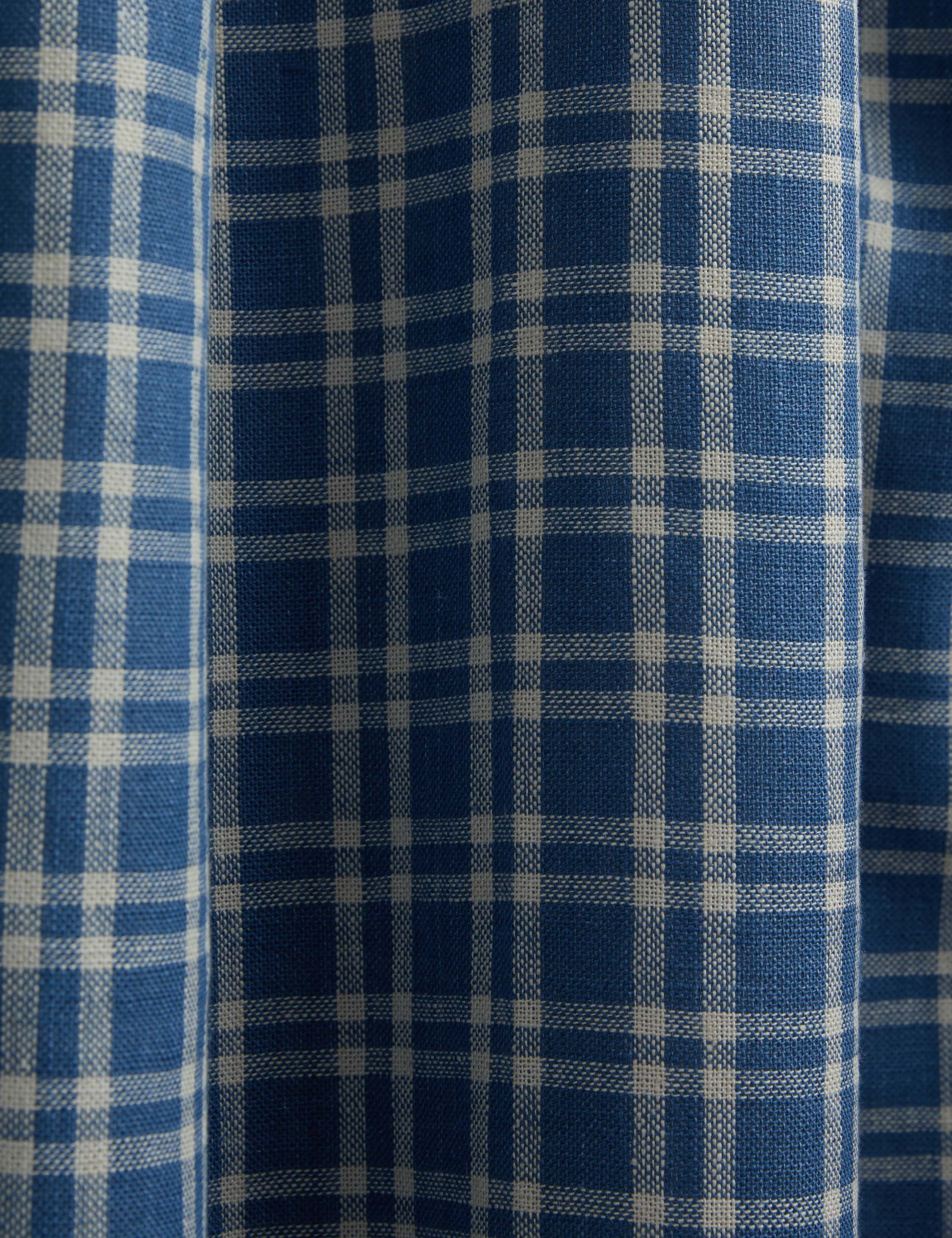 Lulu and Georgia - Kemper Pleated Linen Curtain Panel by Heidi Caillier