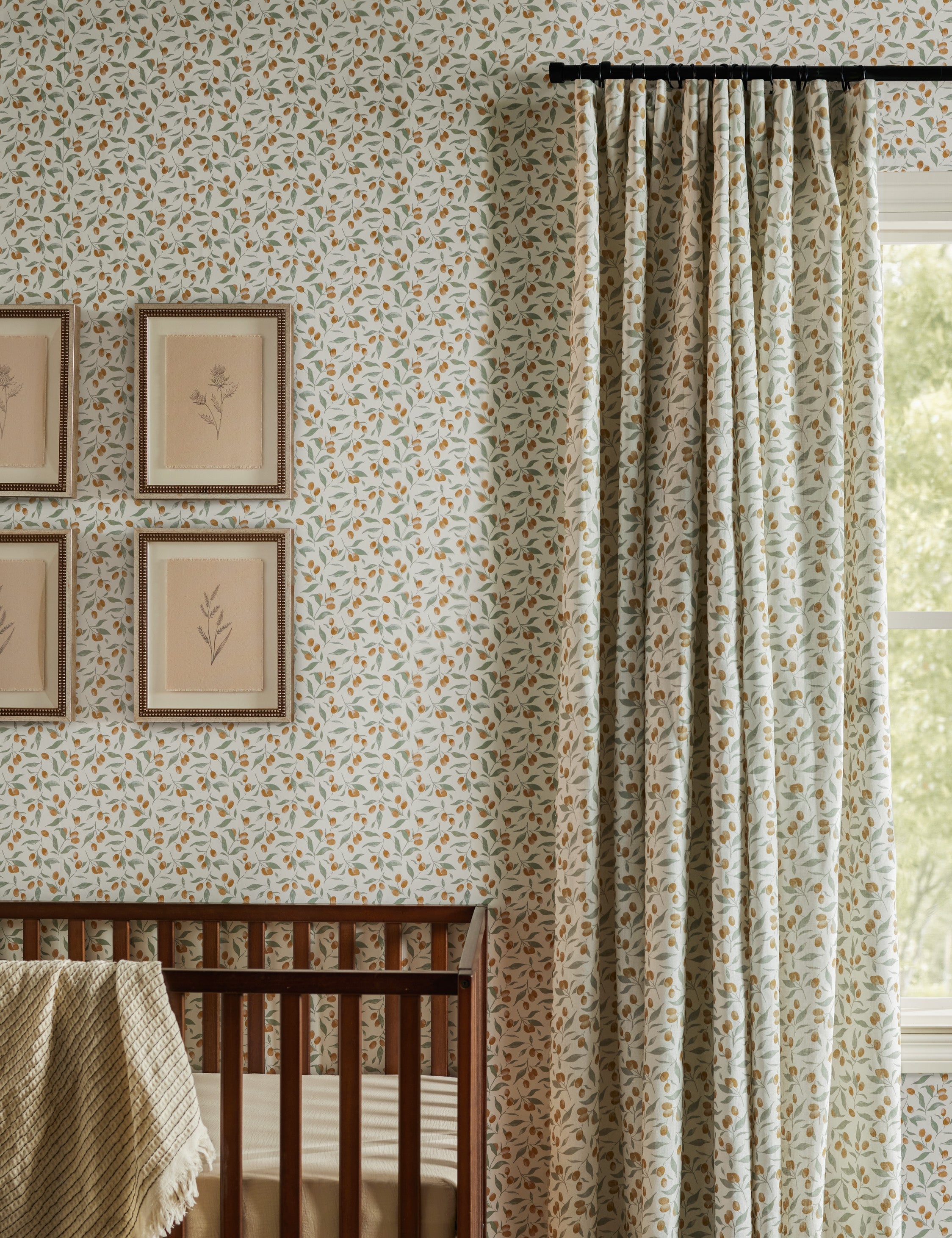 Lulu and Georgia - Kumquats Linen Curtain Panel by Rylee + Cru