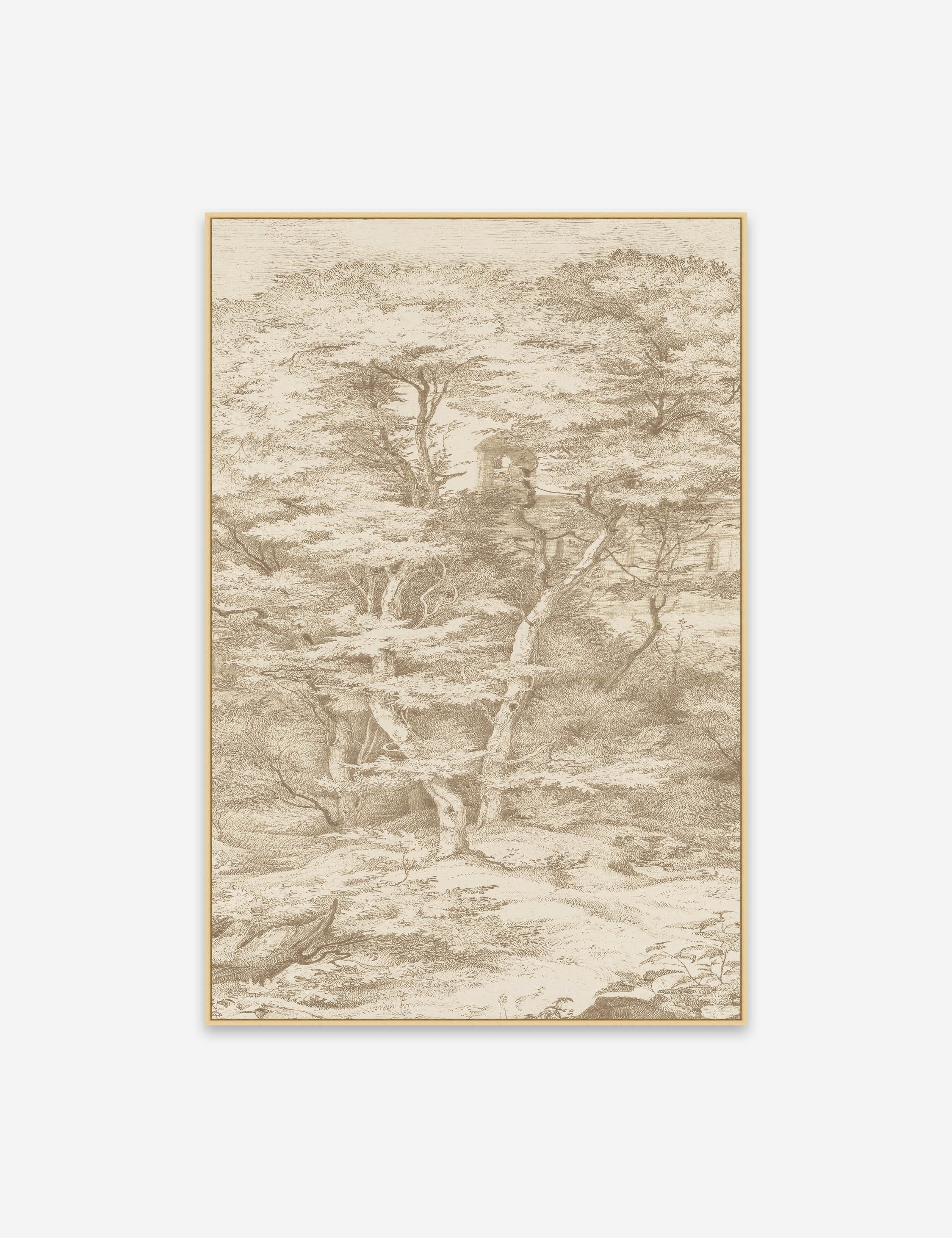Lulu and Georgia - Toile in Neutral Wall Art Diptych Wall Art (Set of 2)