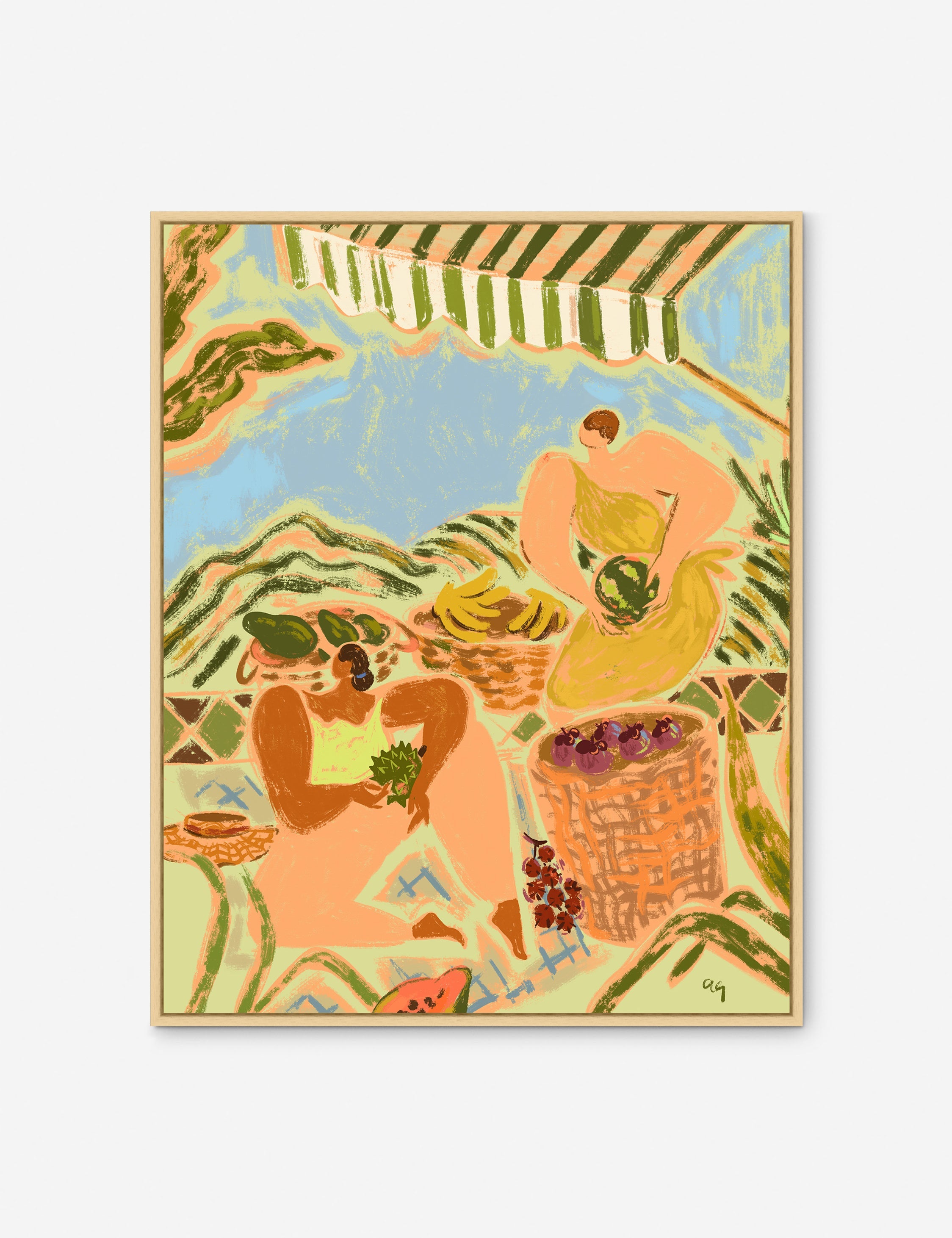 Lulu and Georgia - Fruit Basket Picking Wall Art