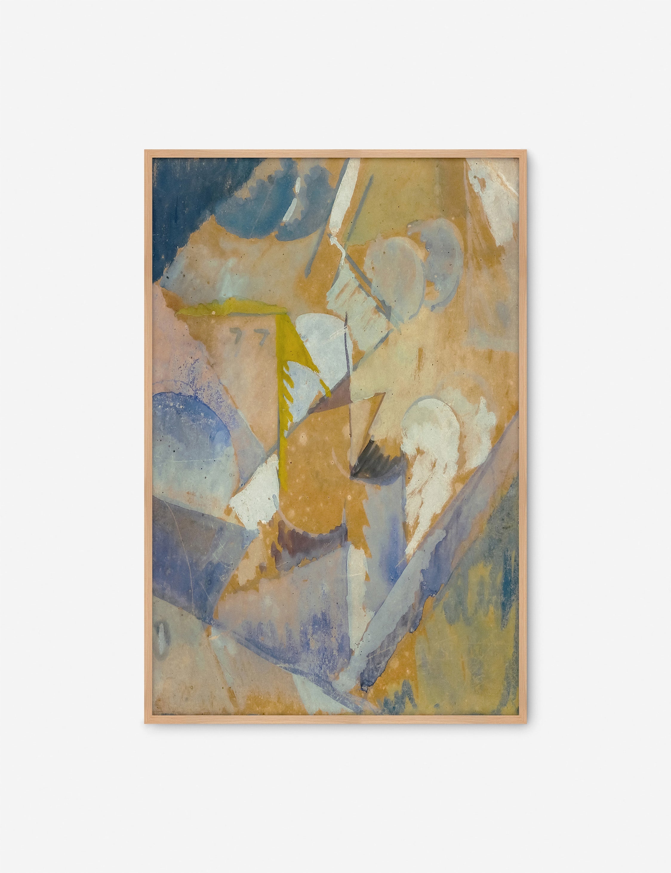 Lulu and Georgia - Cubist Blue Wall Art