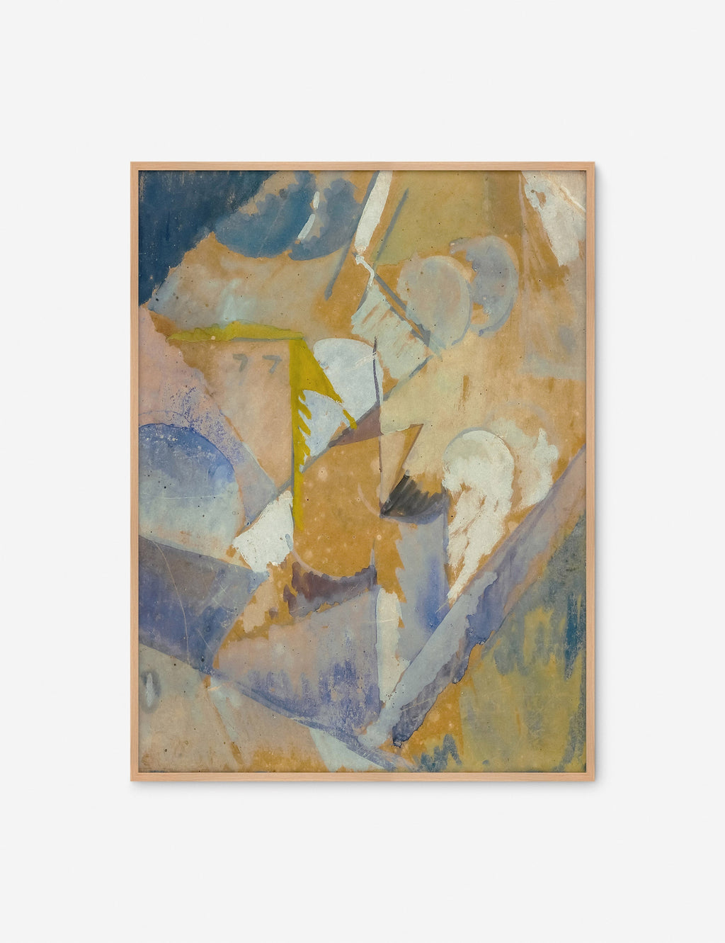 Lulu and Georgia - Cubist Blue Wall Art