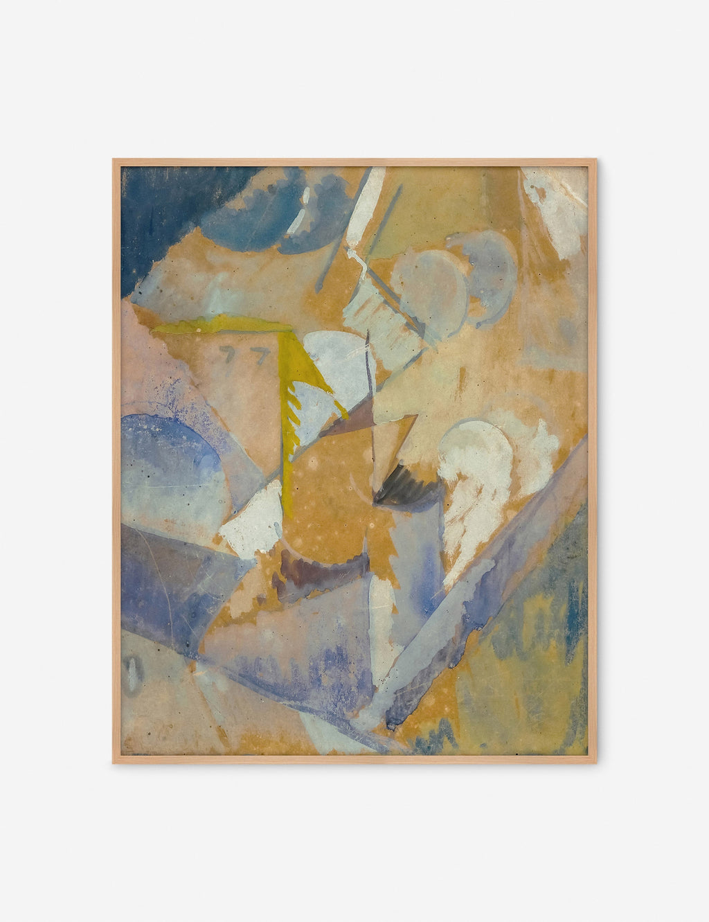 Lulu and Georgia - Cubist Blue Wall Art