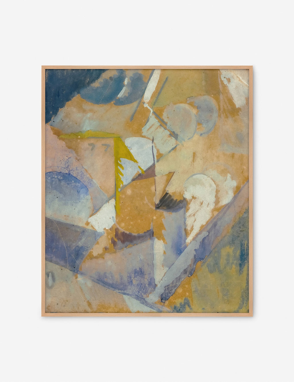 Lulu and Georgia - Cubist Blue Wall Art