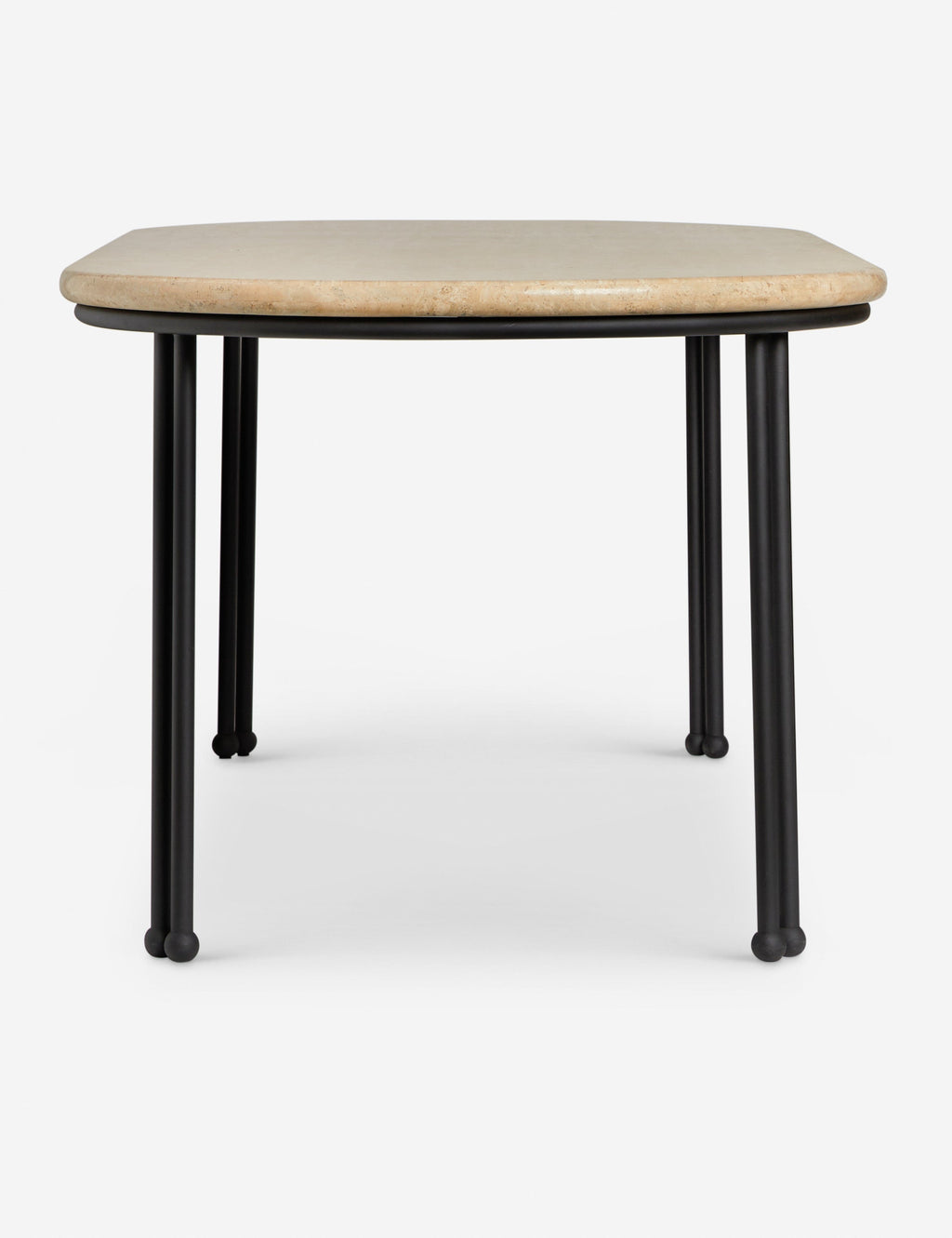 Lulu and Georgia - Open Box: Lanata Outdoor Dining Table, Travertine