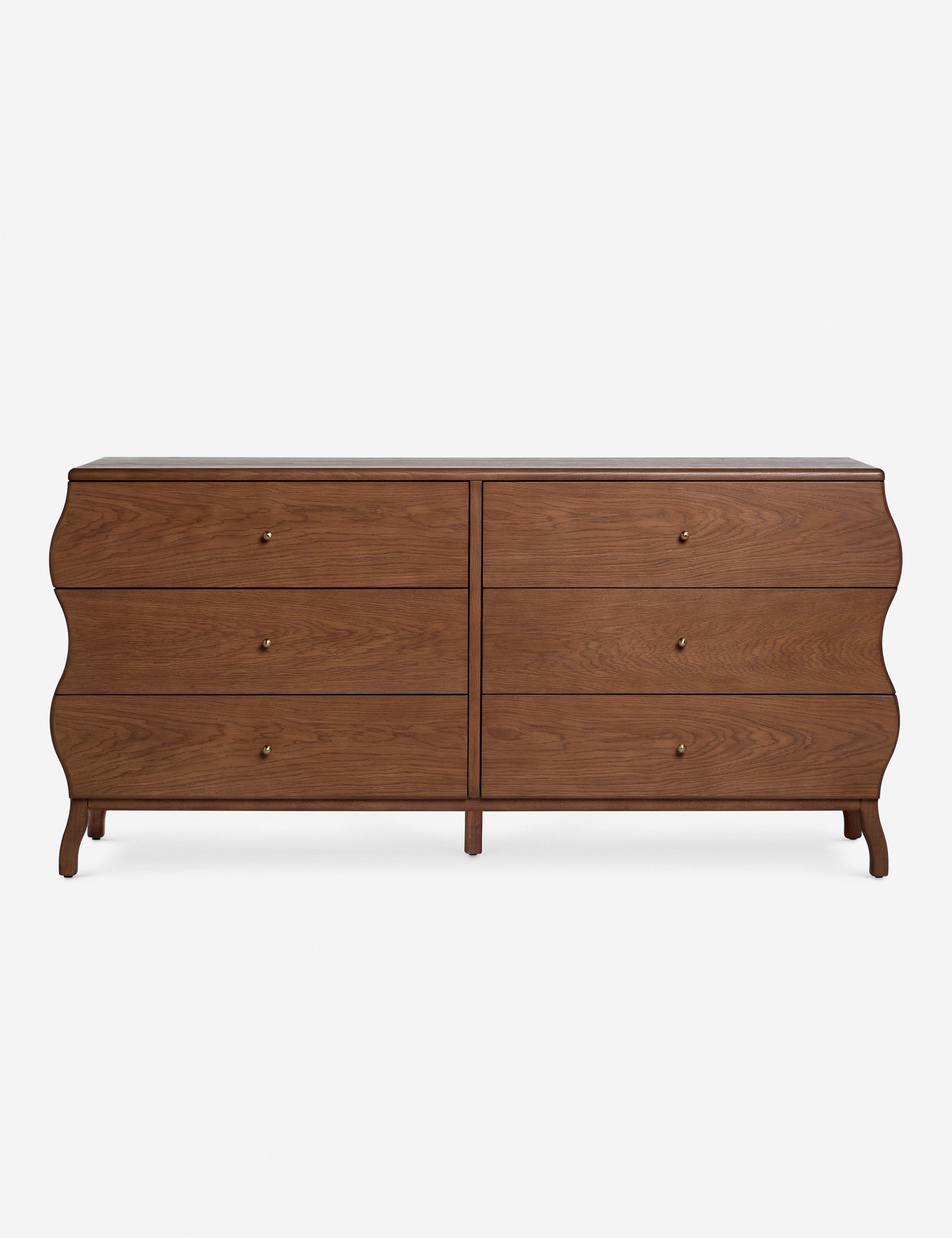 Lulu and Georgia - Open Box: Lasya 6 - Drawer Dresser, Cool Brown