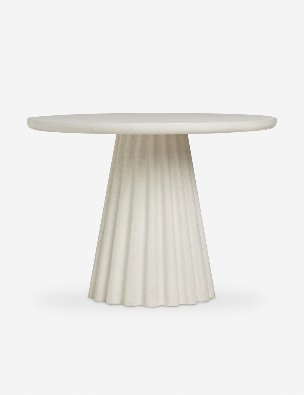 Lulu and Georgia - Open Box: Lazenby Indoor / Outdoor Round Dining Table, White 42"W