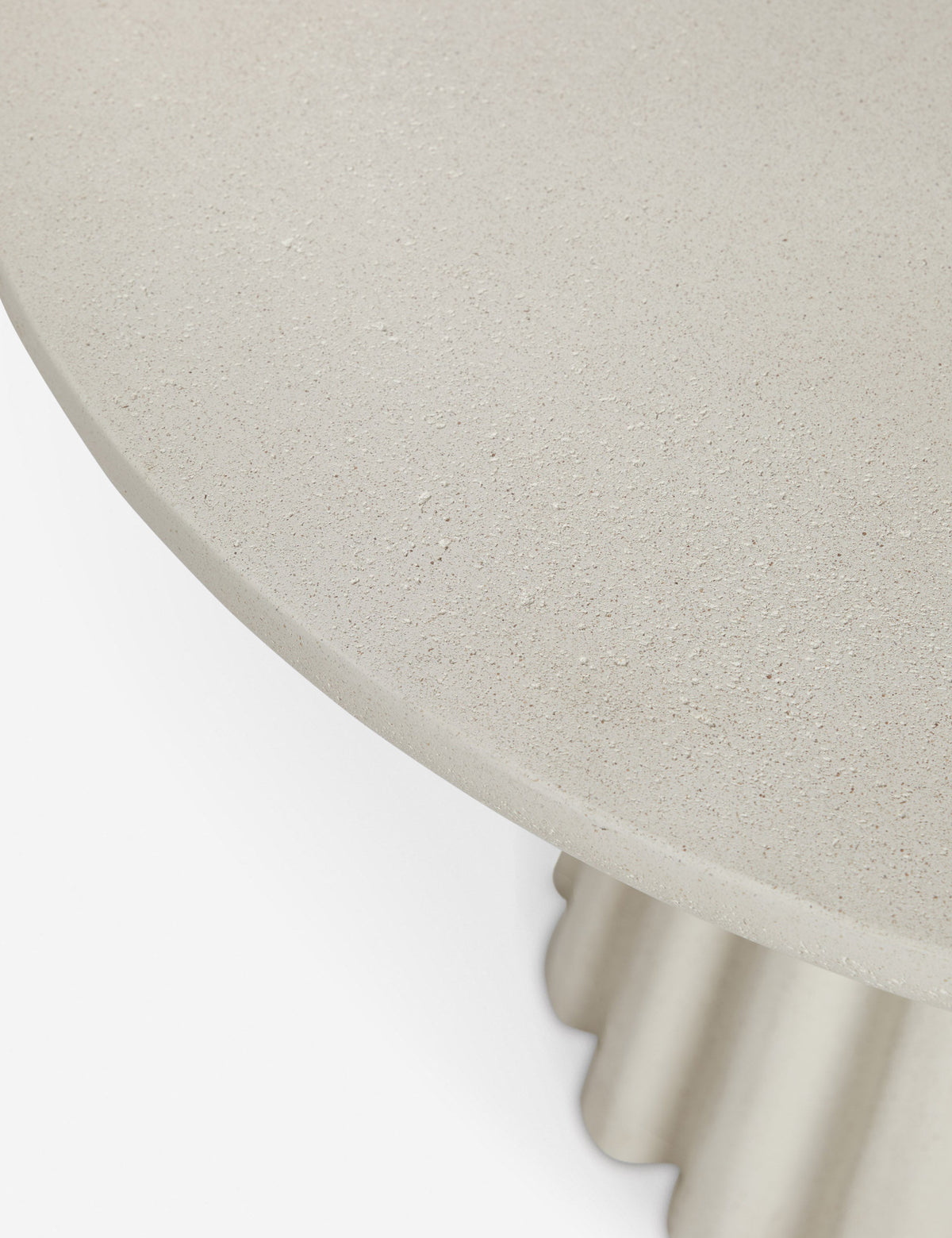 Lulu and Georgia - Open Box: Lazenby Indoor / Outdoor Round Dining Table, White 42"W