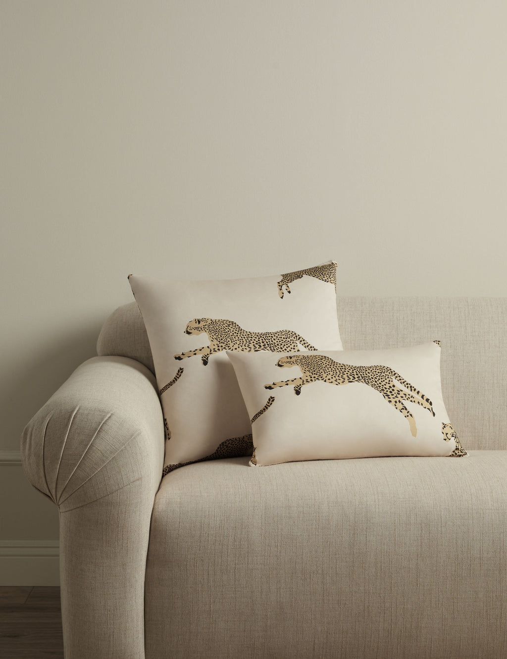 Lulu and Georgia - Leaping Cheetah Pillow by Scalamandre