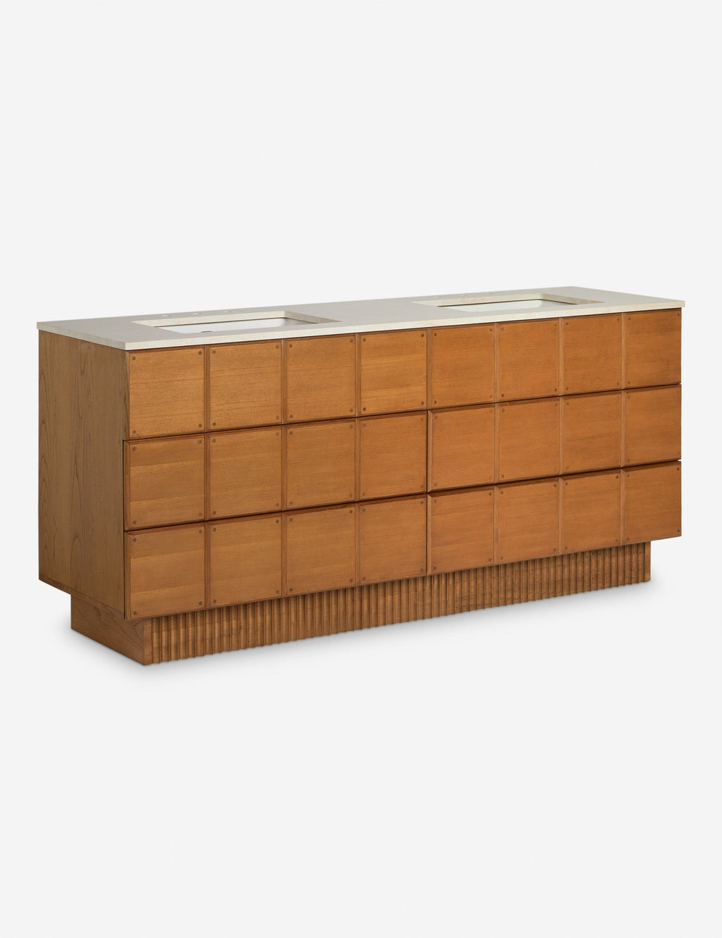 Lulu and Georgia - Open Box: Lee Bath Vanity by Sarah Sherman Samuel, Russet 72" Double