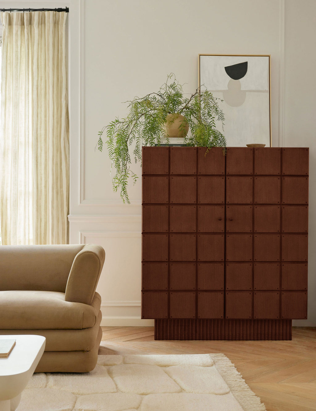 Lulu and Georgia - Open Box: Lee Tall Dresser, Vintage Brown by Sarah Sherman Samuel