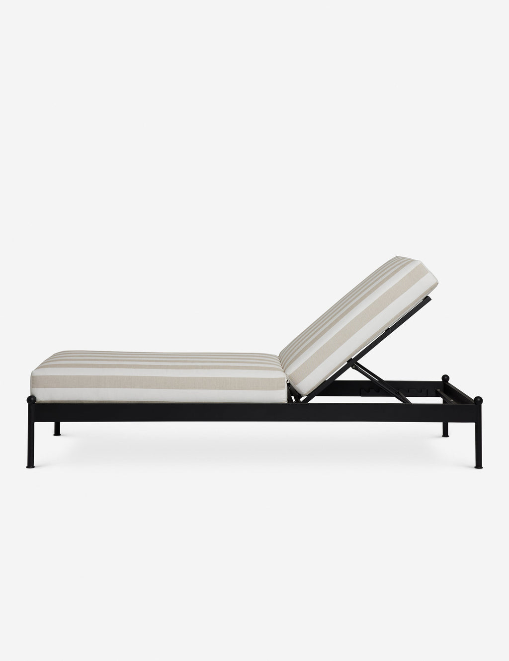 Lulu and Georgia - Leni Outdoor Chaise, Natural Stripe