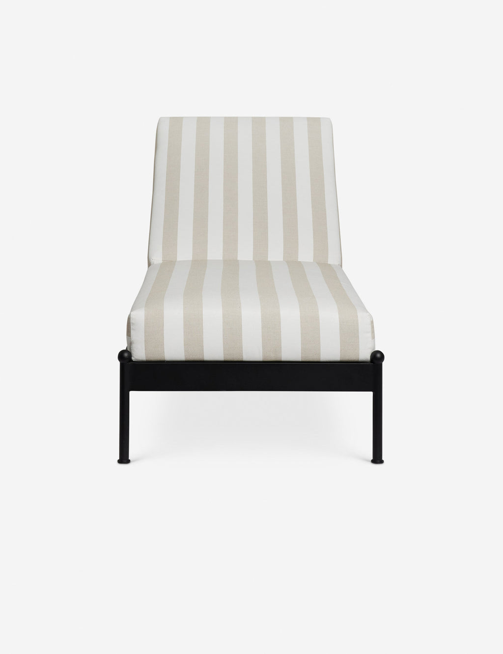 Lulu and Georgia - Leni Outdoor Chaise, Natural Stripe