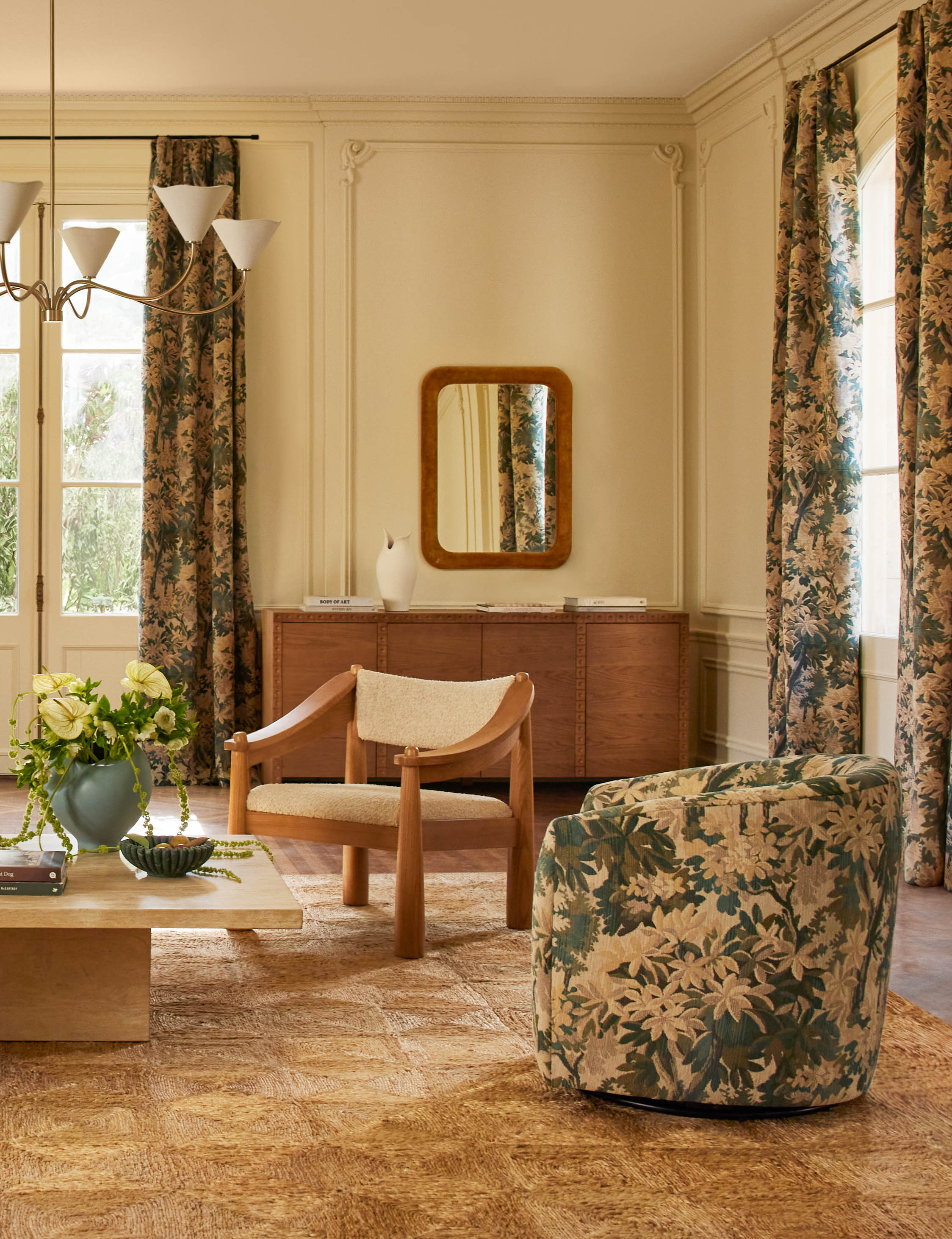 Lulu and Georgia - Annalee Upholstered Mantel Mirror