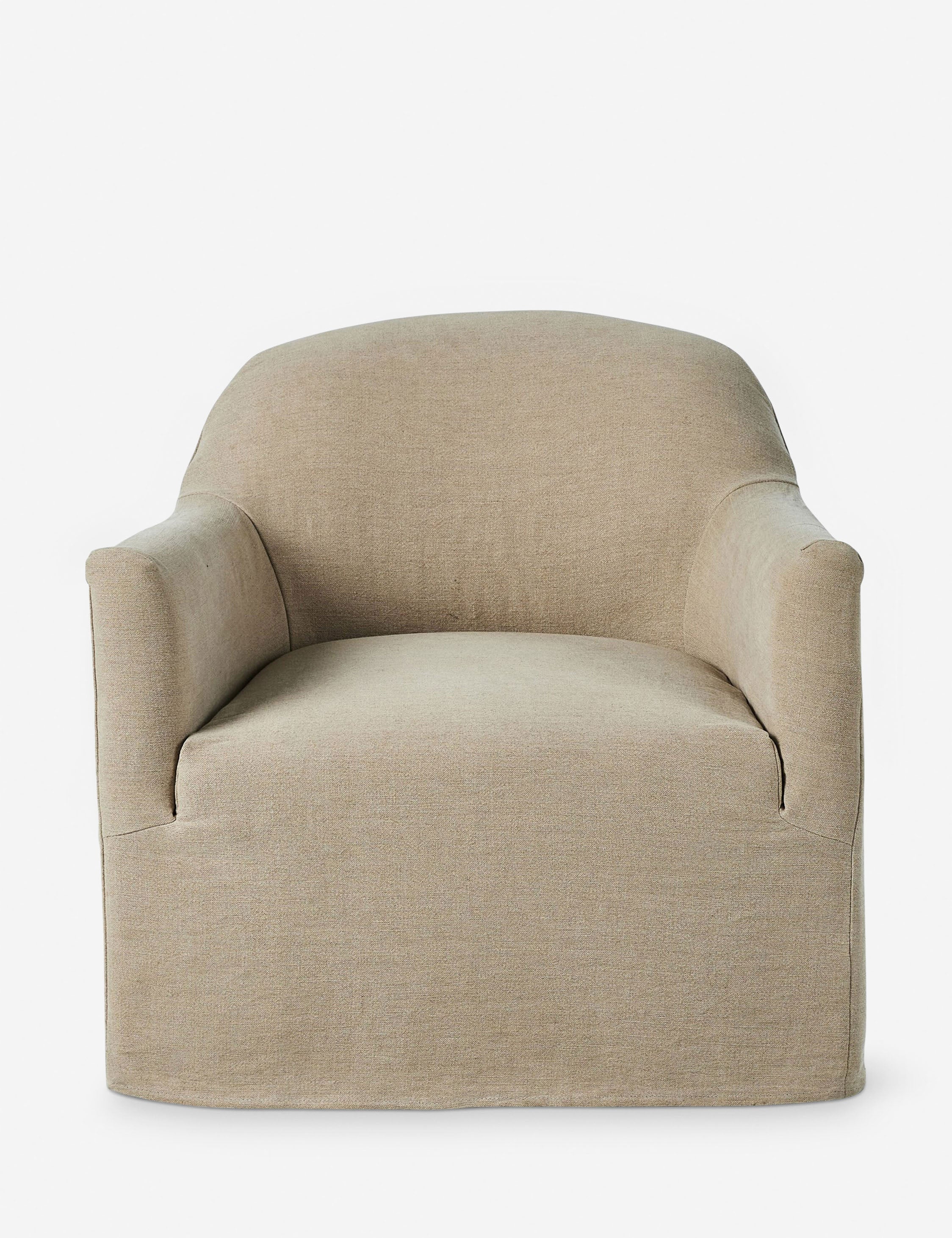 Lulu and Georgia - Lowell Slipcover Swivel Chair by Amber Lewis x Four Hands