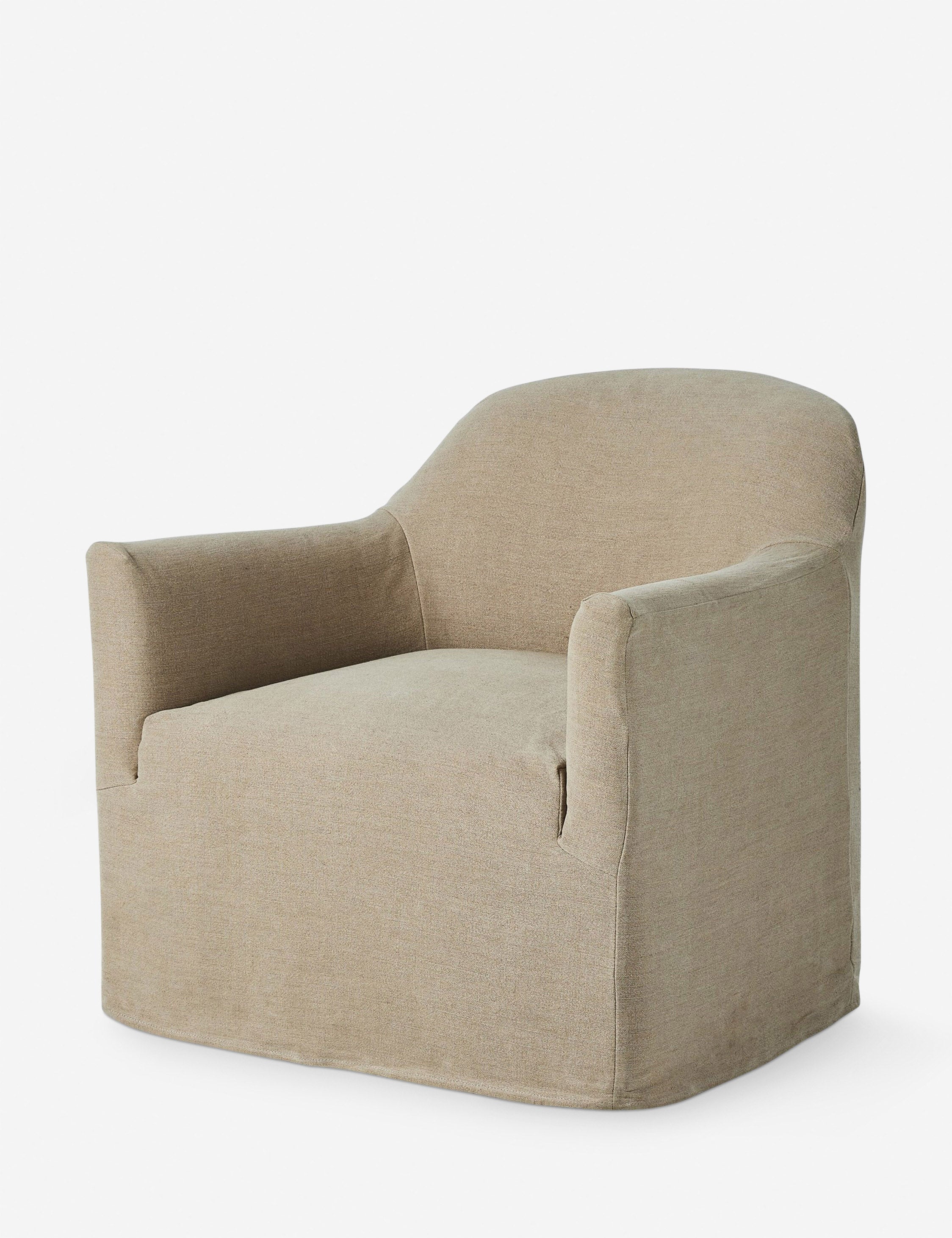 Lulu and Georgia - Lowell Slipcover Swivel Chair by Amber Lewis x Four Hands