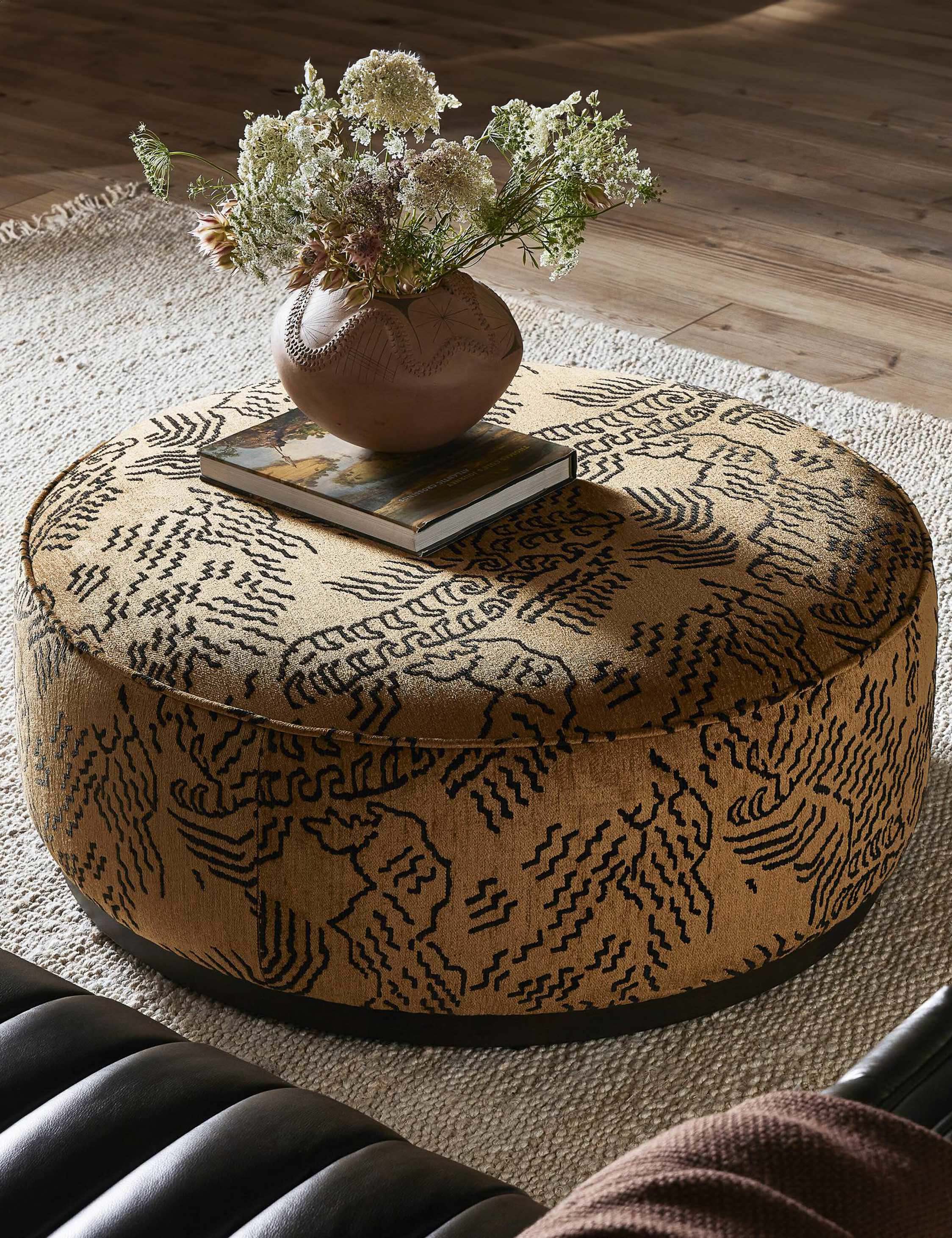 Lulu and Georgia - Aldora Round Ottoman