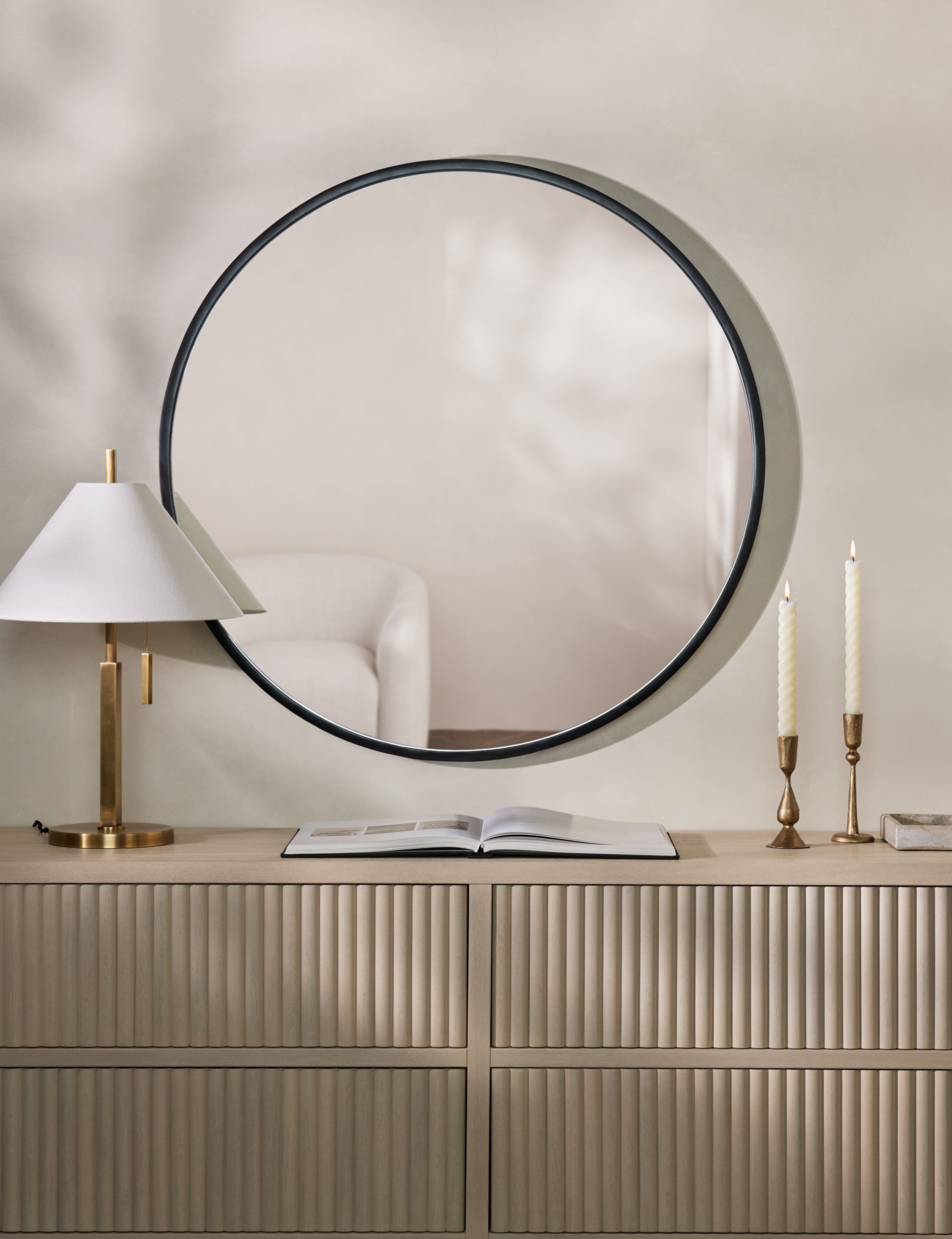 Lulu and Georgia - Idris Round Mirror