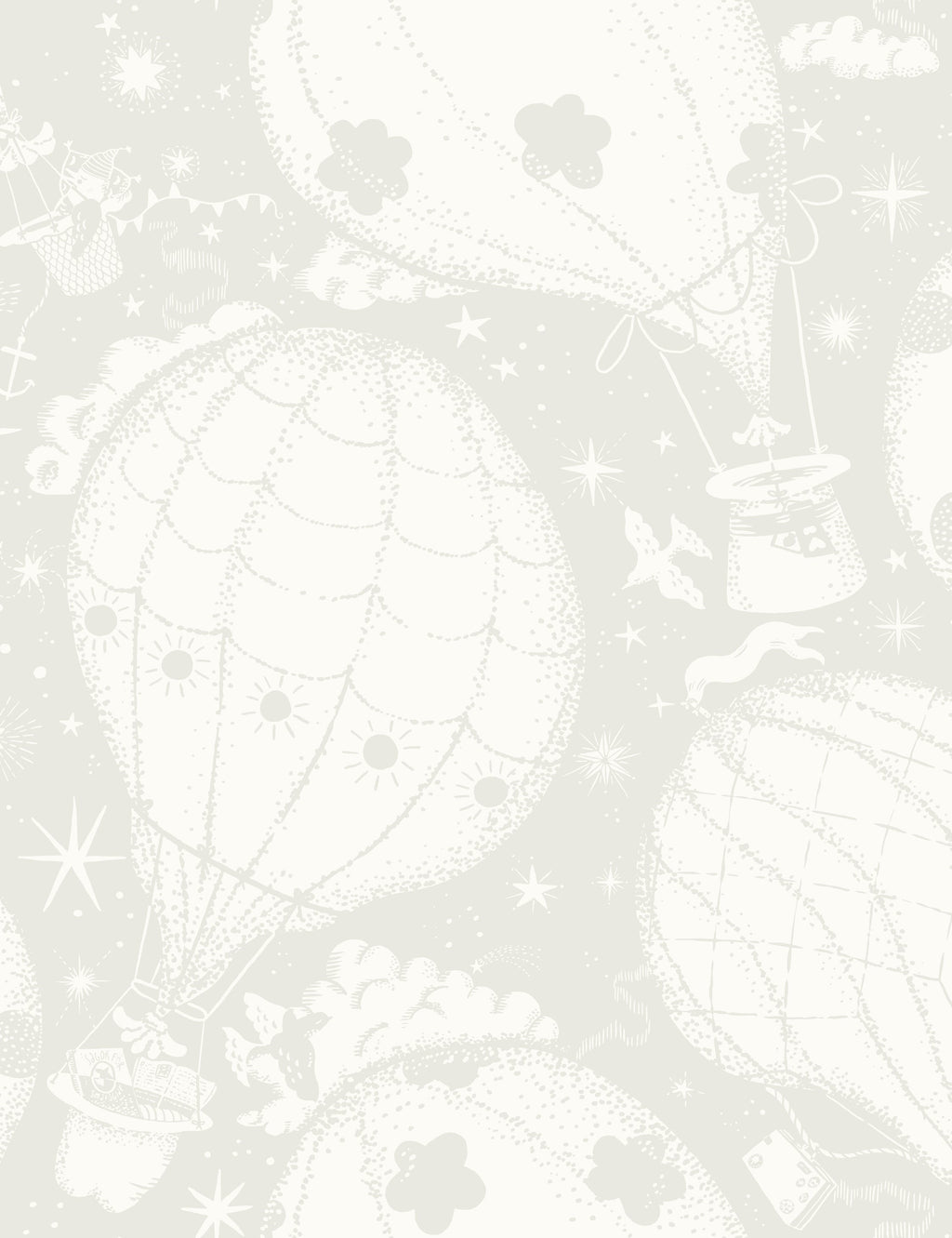 Lulu and Georgia - Ballongerna Wallpaper by Lina Schnaufer