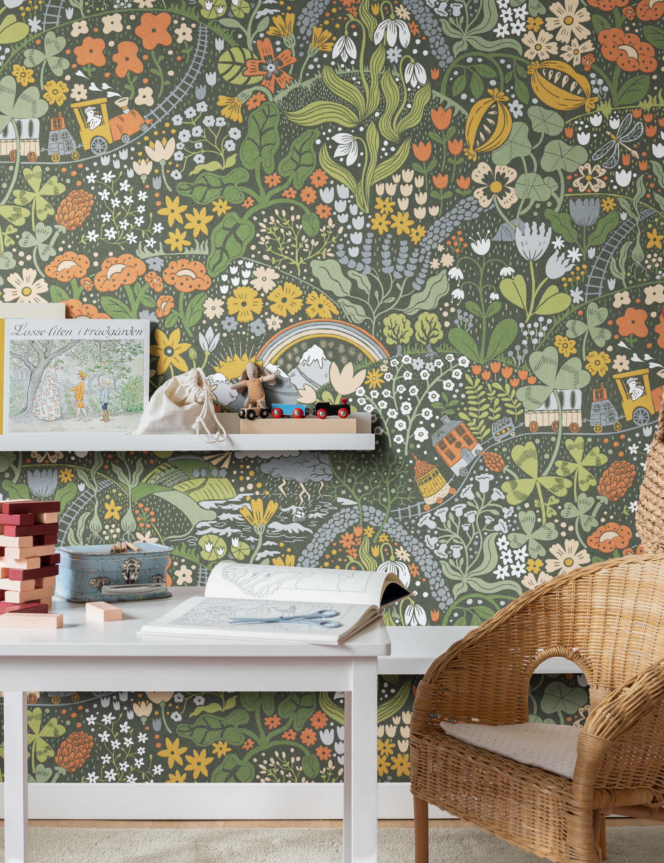 Lulu and Georgia - Taget Wallpaper Mural by Lina Schnaufer