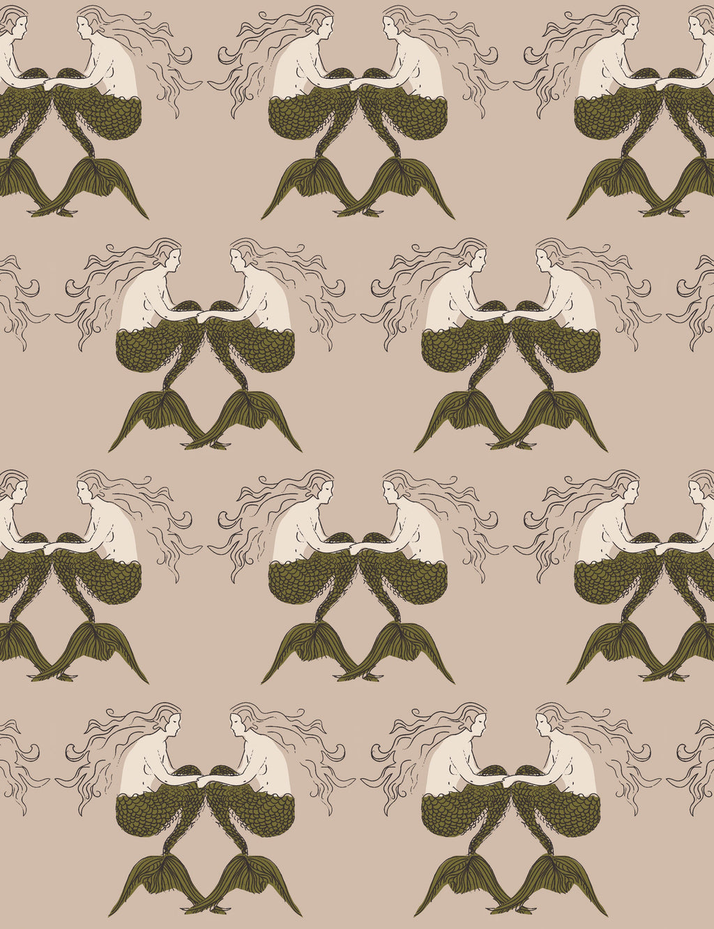 Lulu and Georgia - Meri Wallpaper by Sarah Sherman Samuel