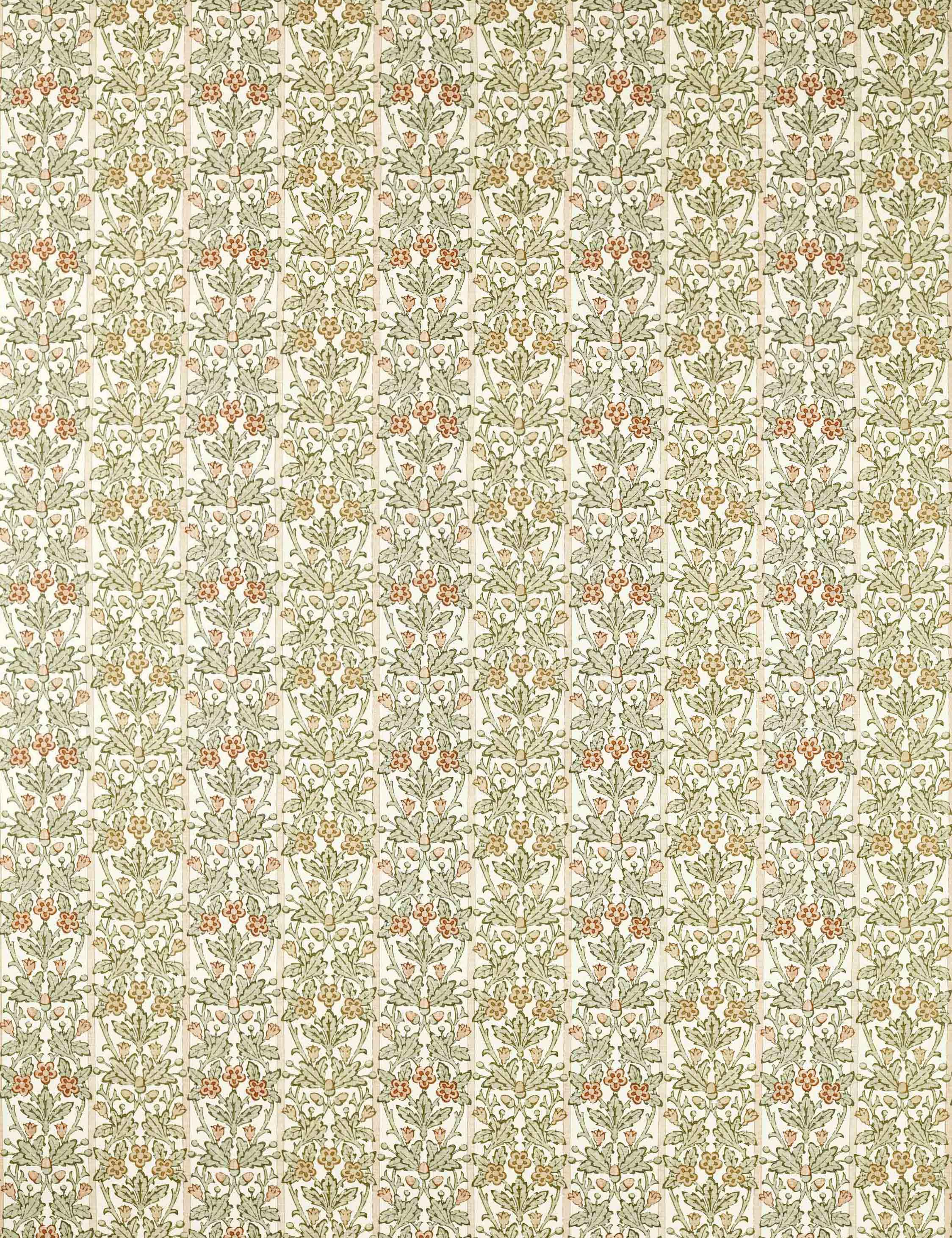 Lulu and Georgia - Oak & Blossom Linen Blend Fabric by Morris & Co.