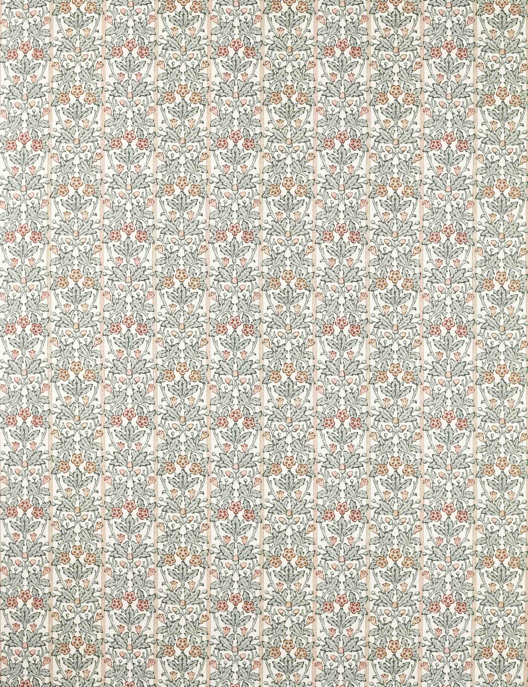 Lulu and Georgia - Oak & Blossom Linen Blend Fabric by Morris & Co.