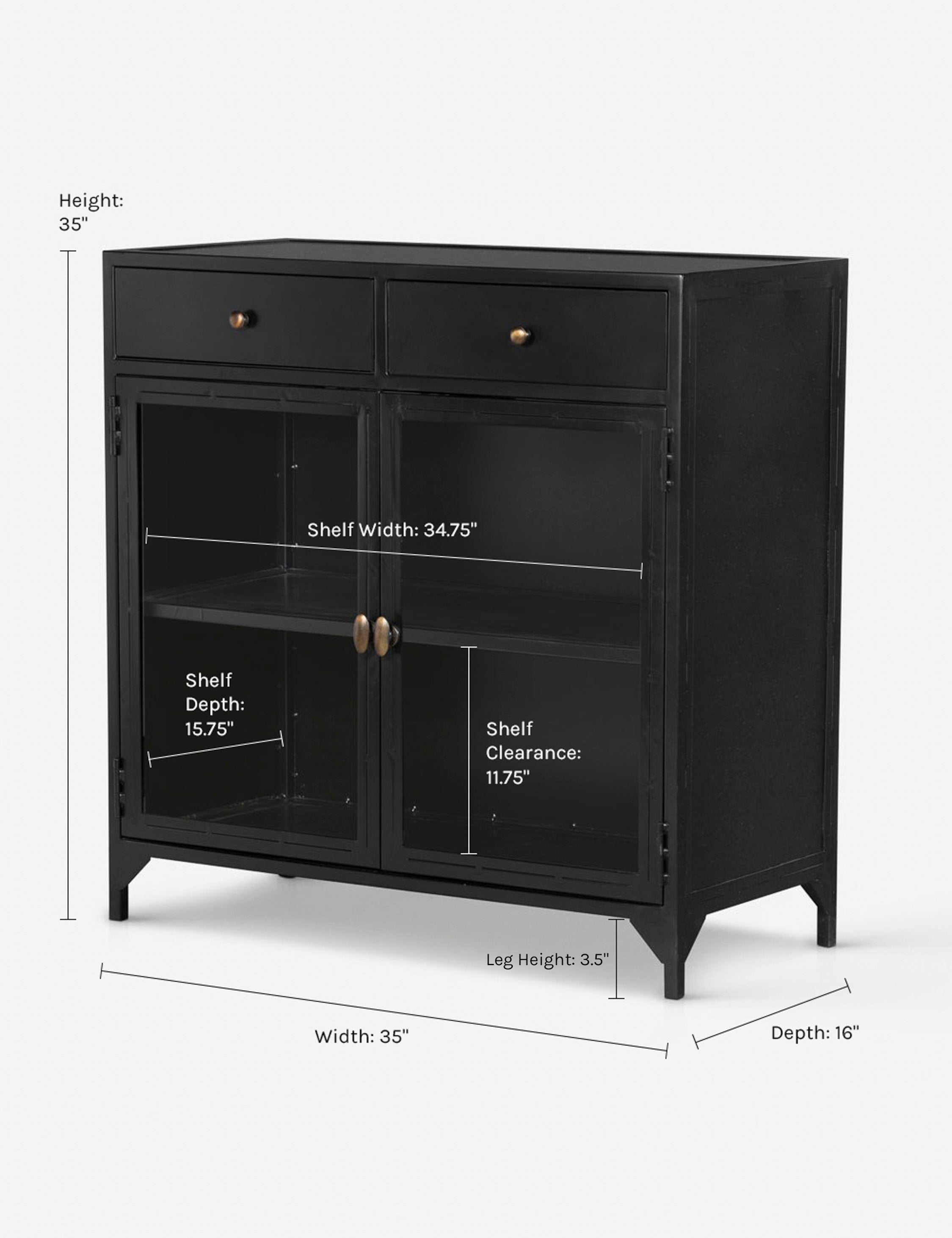 Lulu and Georgia - Malcom Small Curio Cabinet