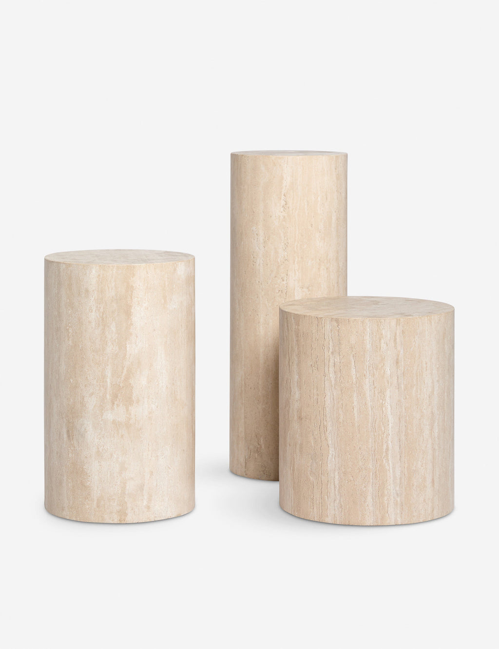 Lulu and Georgia - Mars Travertine Round Side Table