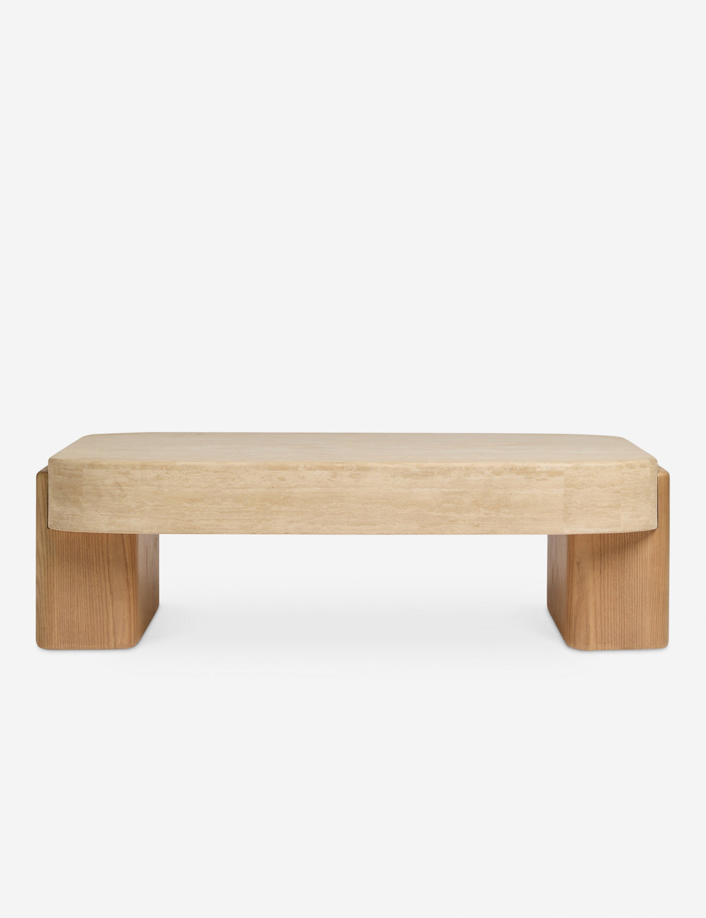 Lulu and Georgia - Open Box: Midora Coffee Table, Travertine