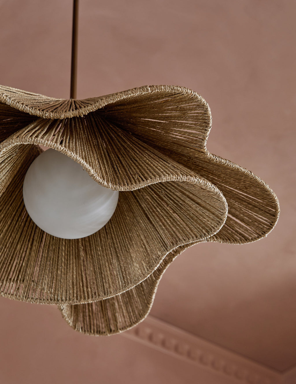 Lulu and Georgia - Open Box: Mosca Pendant Light , Natural 42"Dia