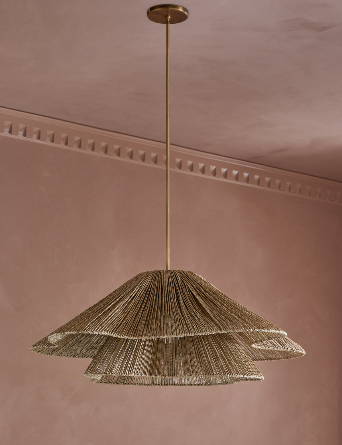 Lulu and Georgia - Open Box: Mosca Pendant Light , Natural 42"Dia