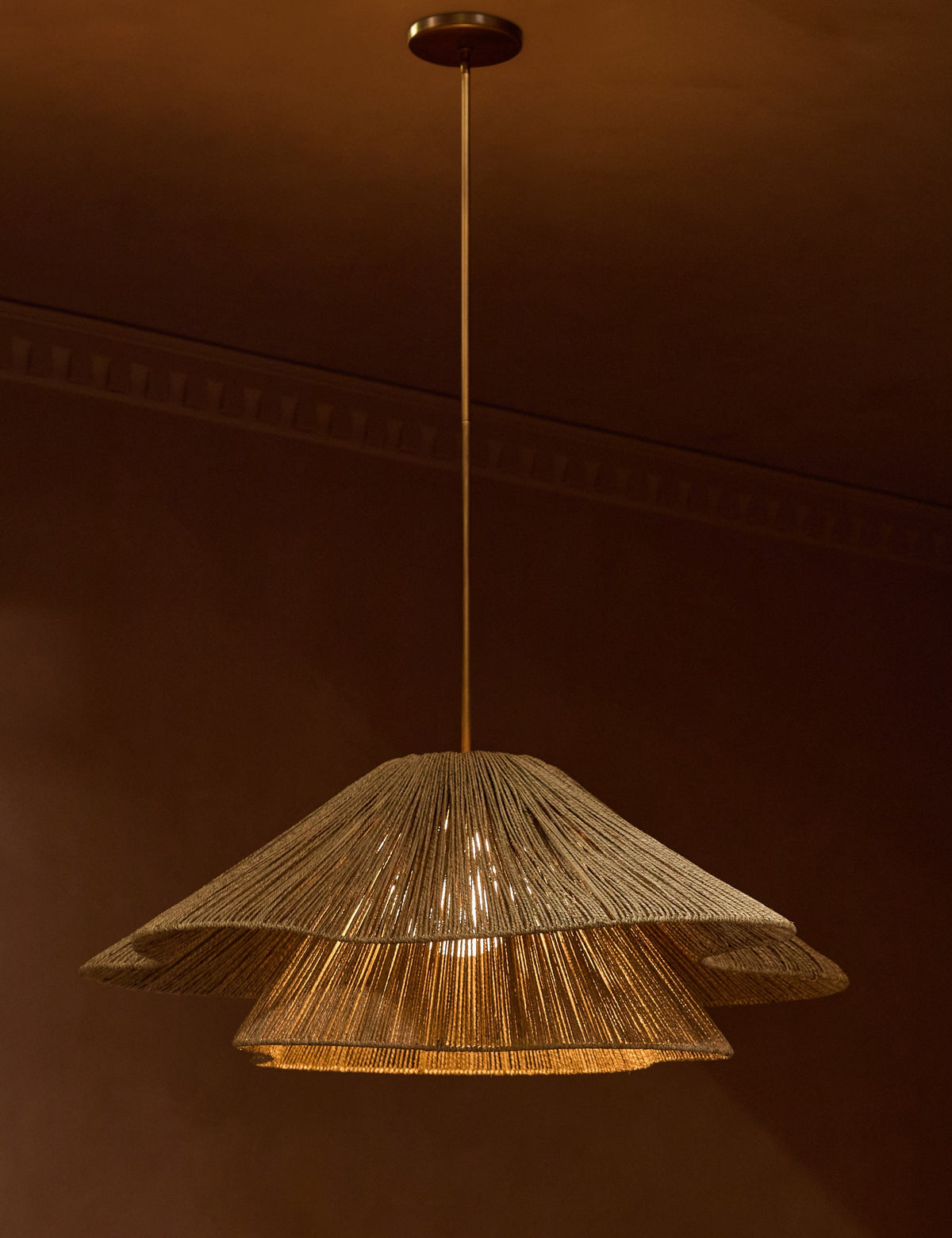 Lulu and Georgia - Open Box: Mosca Pendant Light , Natural 42"Dia