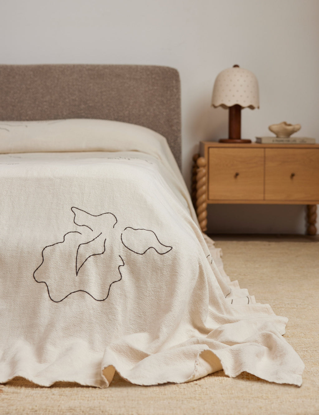 Lulu and Georgia - Narsi Linen Cotton Bedspread by Sarah Sherman Samuel