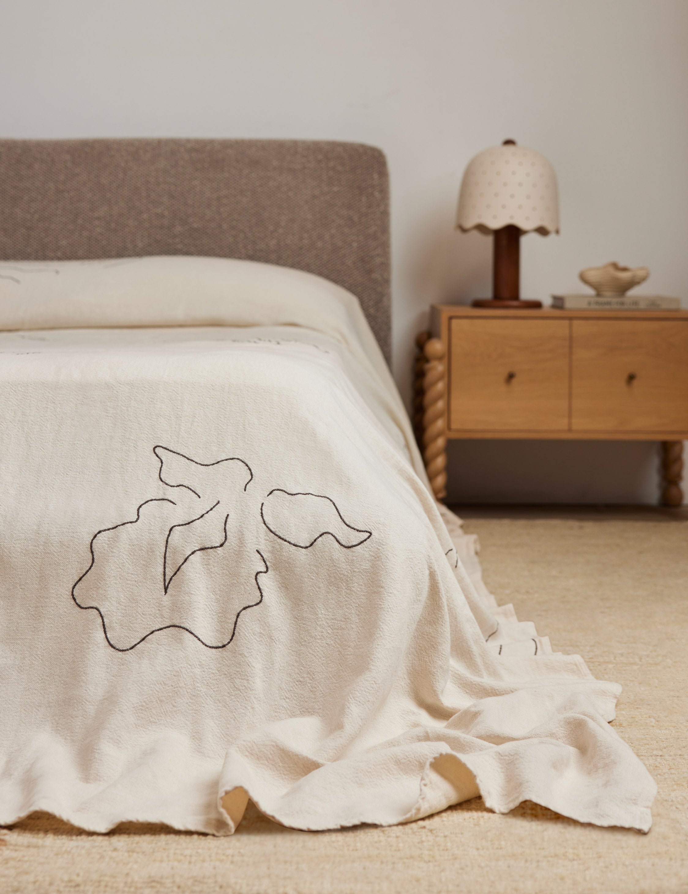Lulu and Georgia - Narsi Linen Cotton Bedspread by Sarah Sherman Samuel