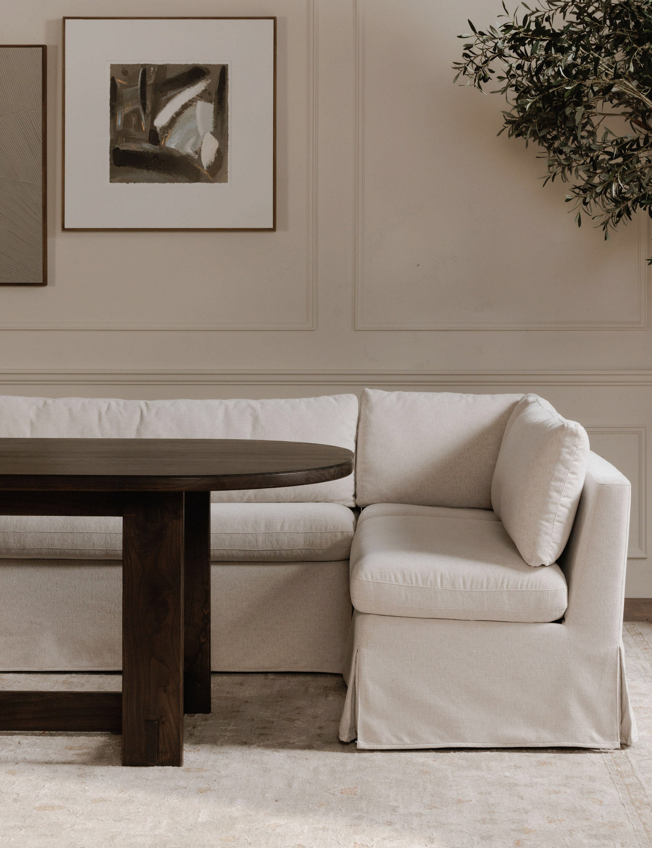 Lulu and Georgia - Carmella Slipcover Dining Bench