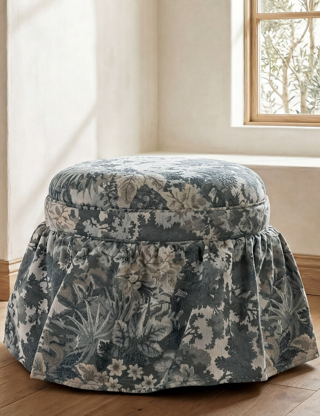 Lulu and Georgia - Tompkins Round Storage Ottoman