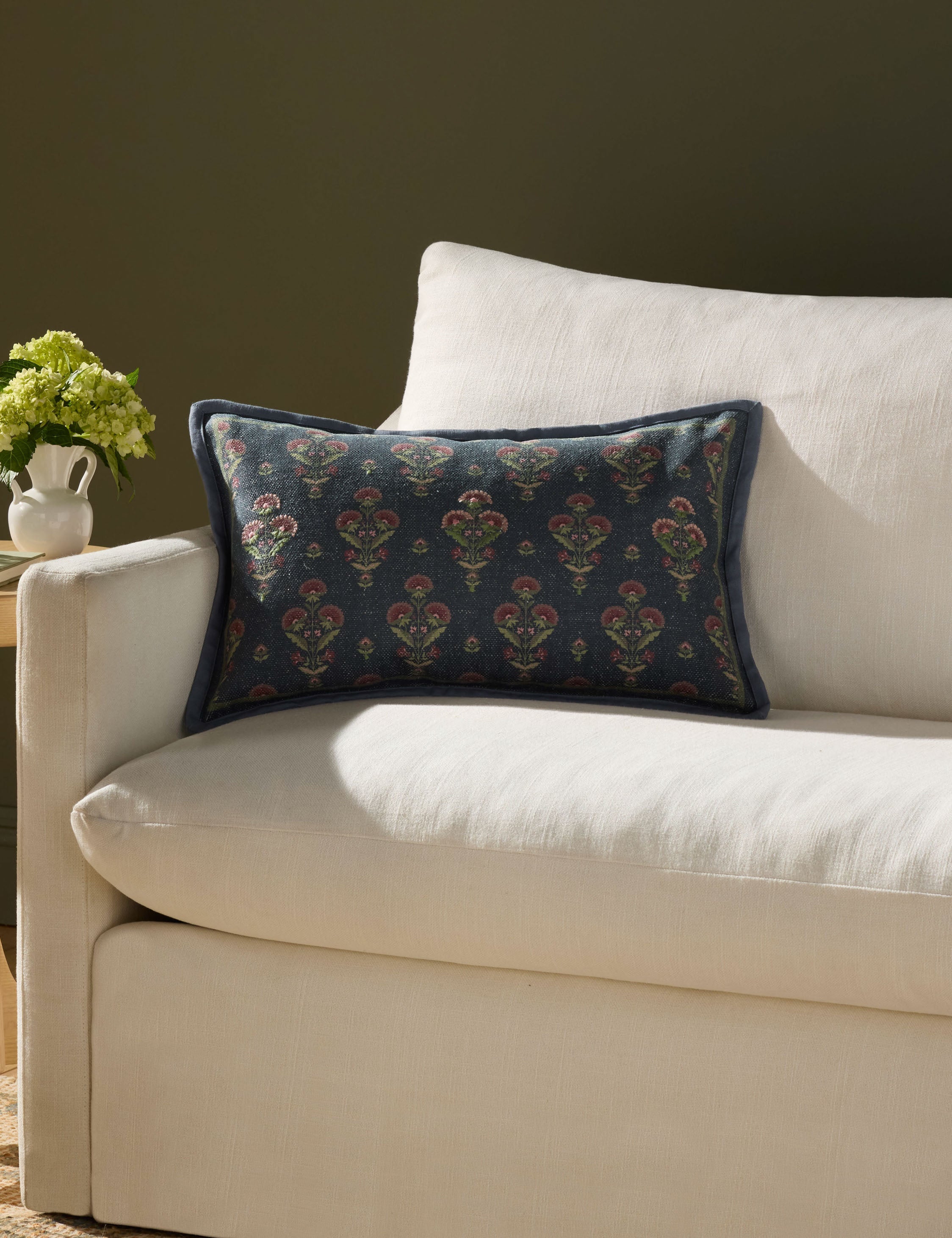 Lulu and Georgia - Marigold Embroidered Pillow by Chris Loves Julia x Loloi