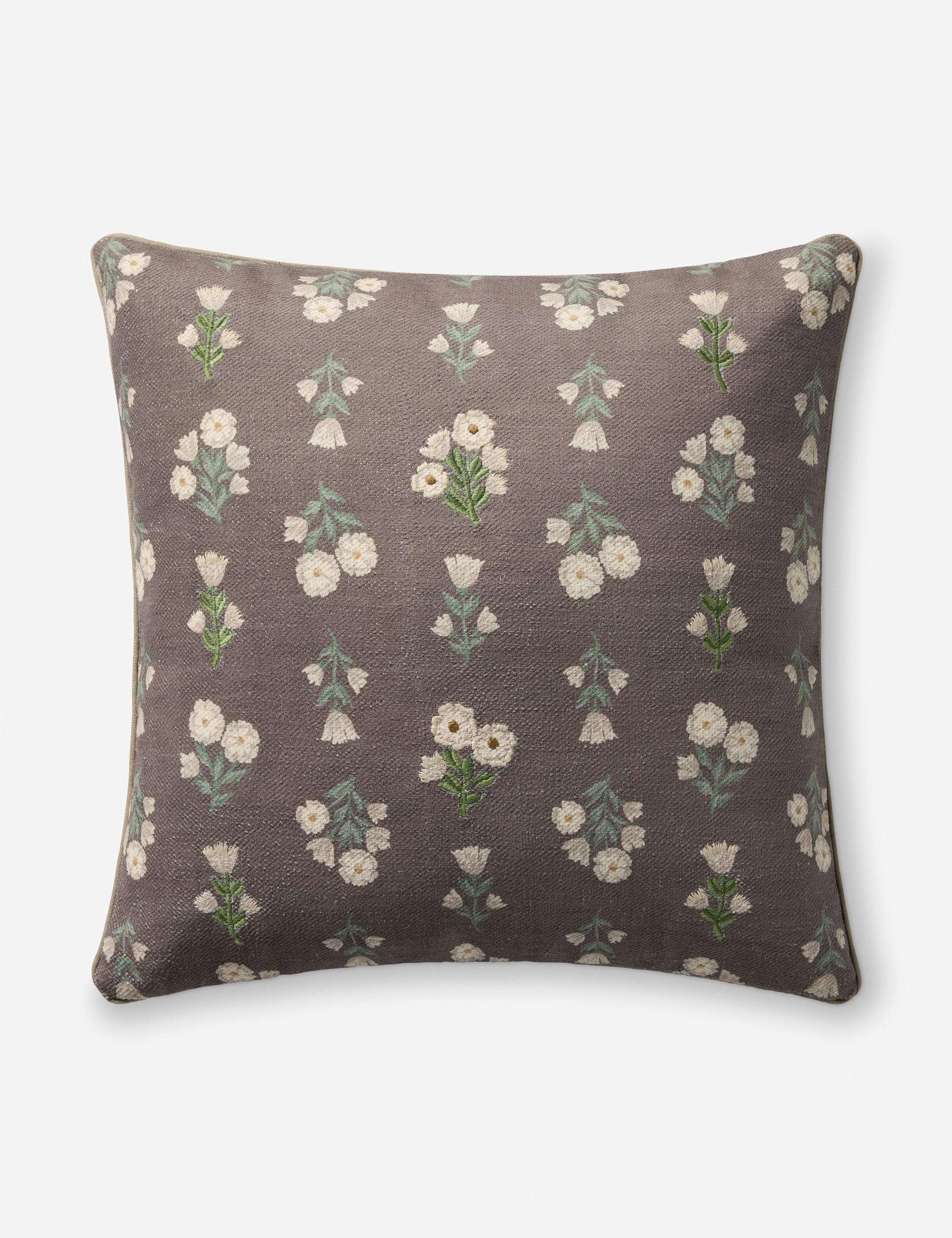 Lulu and Georgia - Posie Embroidered Pillow by Chris Loves Julia x Loloi