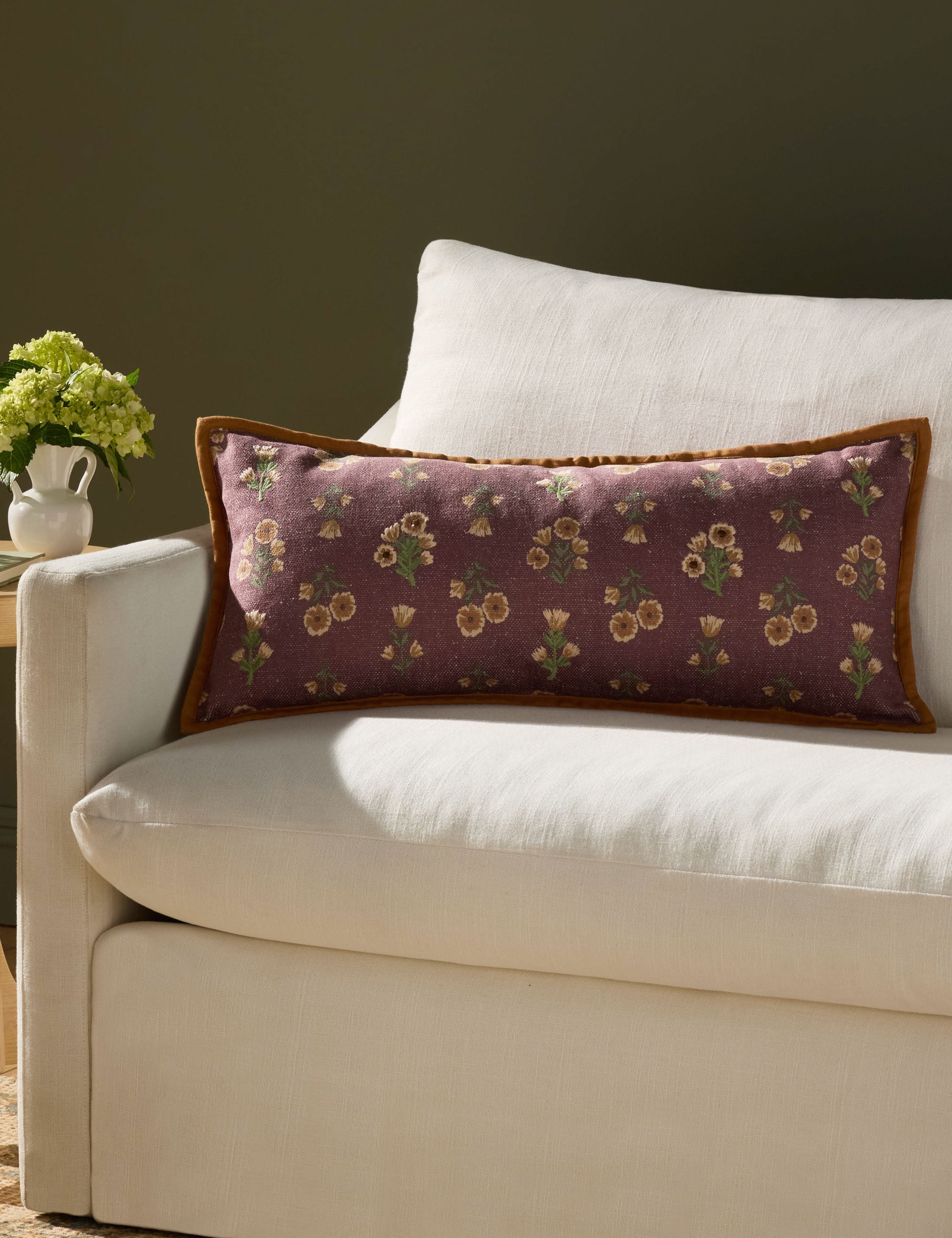 Lulu and Georgia - Posie Embroidered Pillow by Chris Loves Julia x Loloi