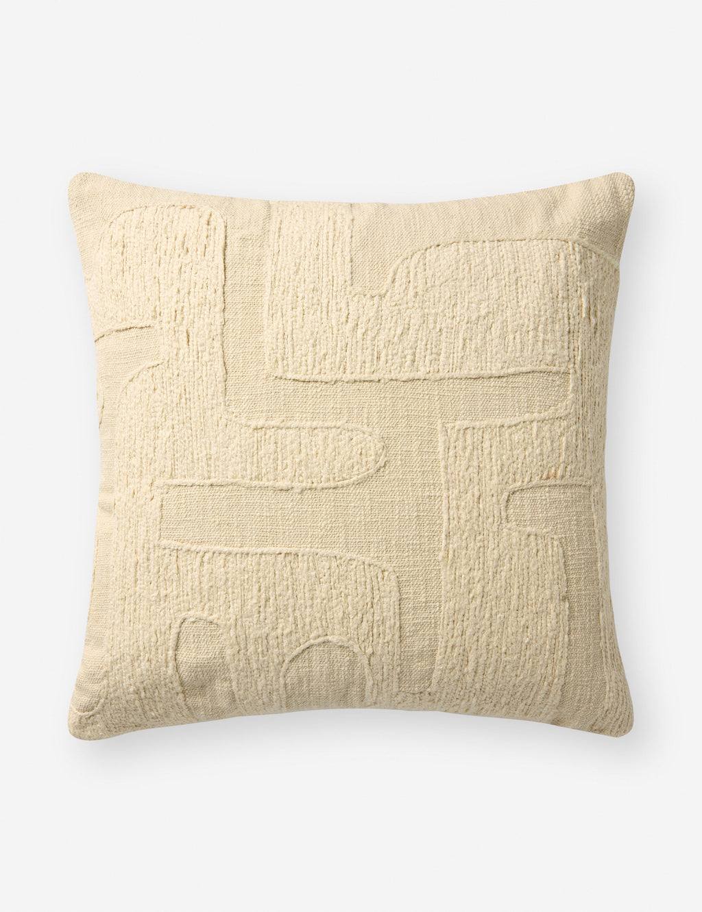 Lulu and Georgia - Organic Embroidered Pillow by Brigette Romanek x Loloi