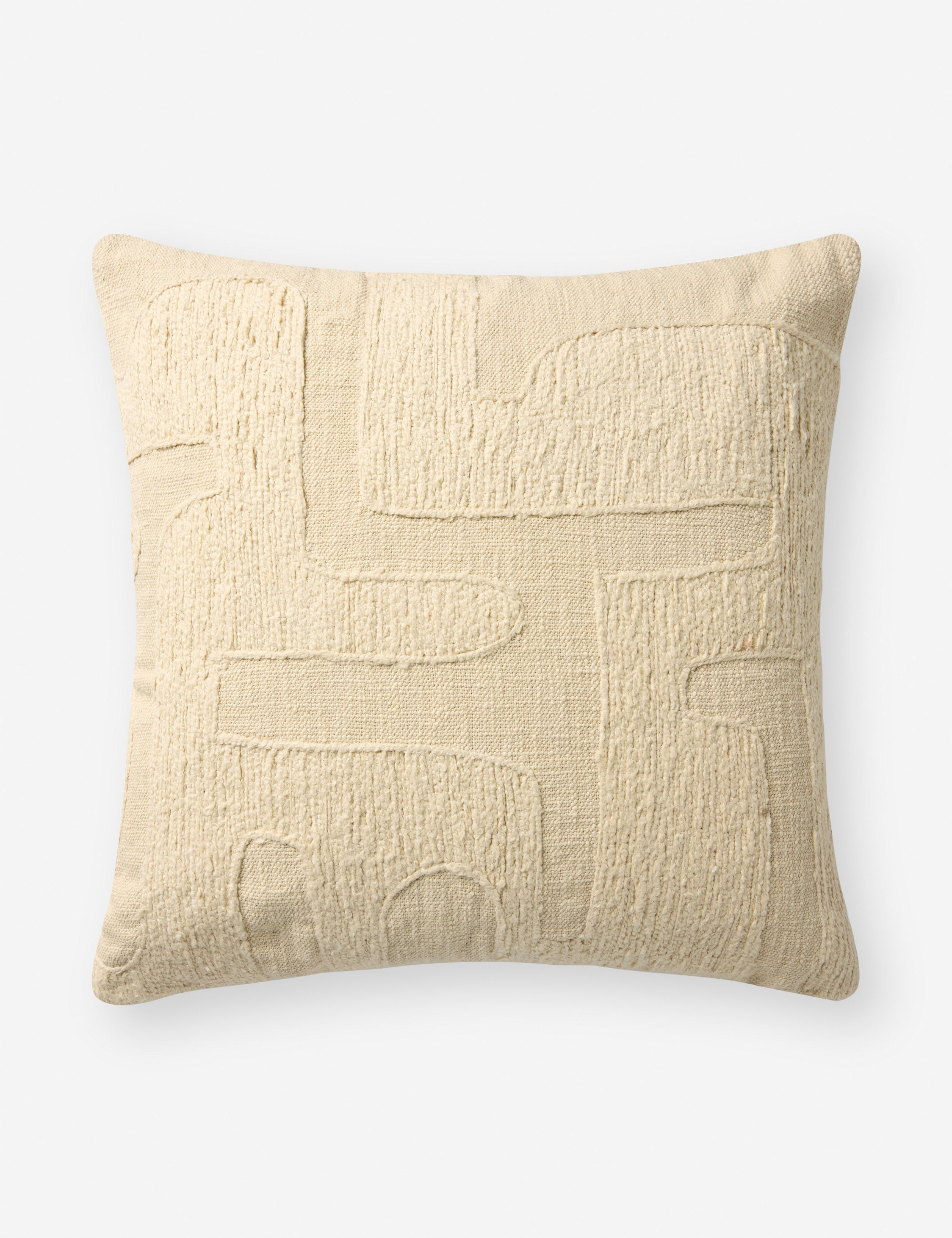 Lulu and Georgia - Organic Embroidered Pillow by Brigette Romanek x Loloi