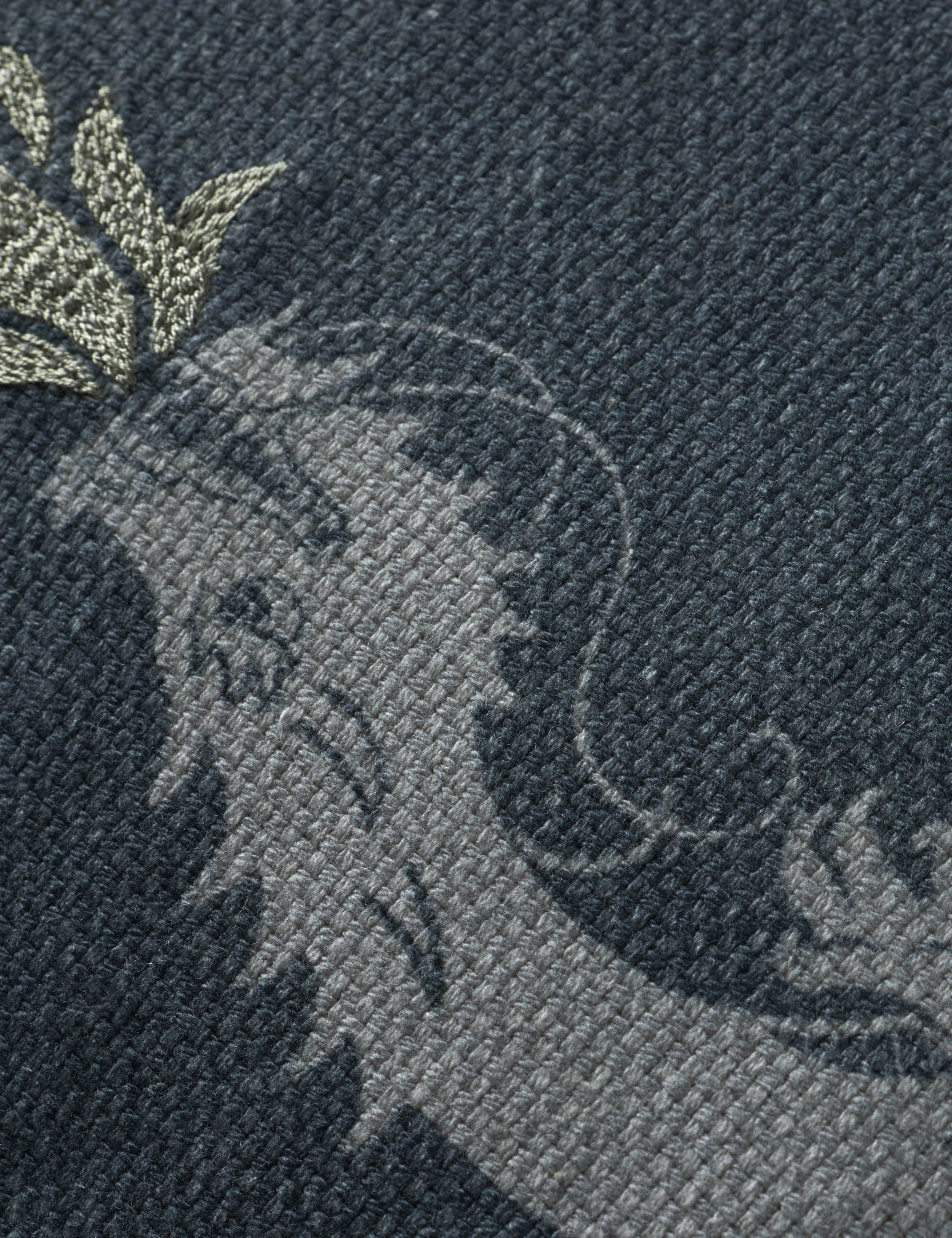 Lulu and Georgia - Dragon Embroidered Pillow by Brigette Romanek x Loloi