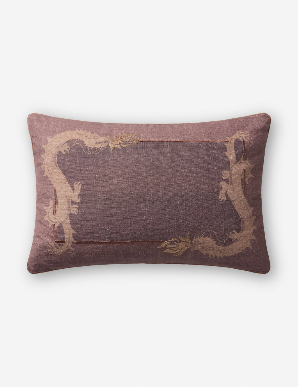 Lulu and Georgia - Dragon Embroidered Pillow by Brigette Romanek x Loloi