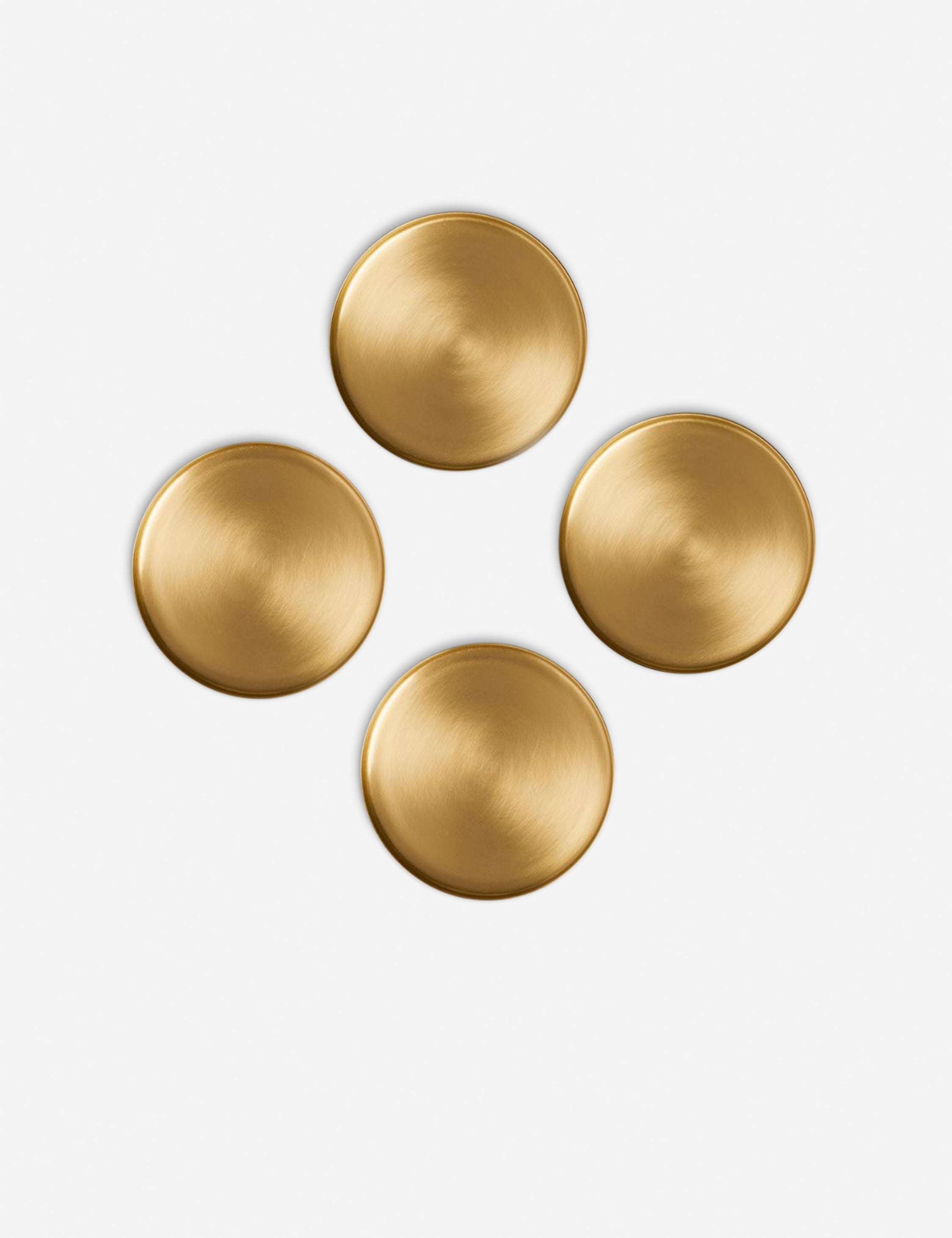 Lulu and Georgia - Heirloom Brass Coasters (Set of 4) by Fleck