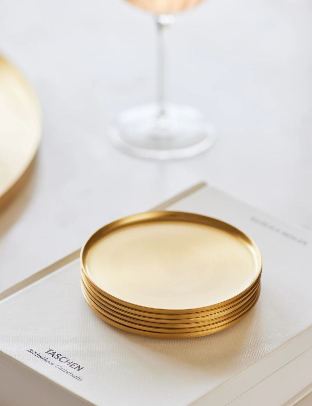 Lulu and Georgia - Heirloom Brass Coasters (Set of 4) by Fleck