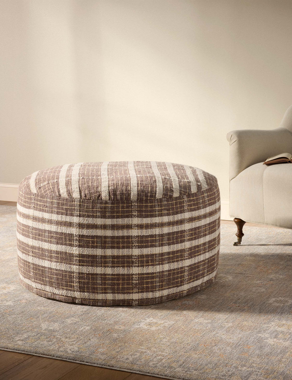 Lulu and Georgia - Wallace Pouf by Chris Loves Julia x Loloi