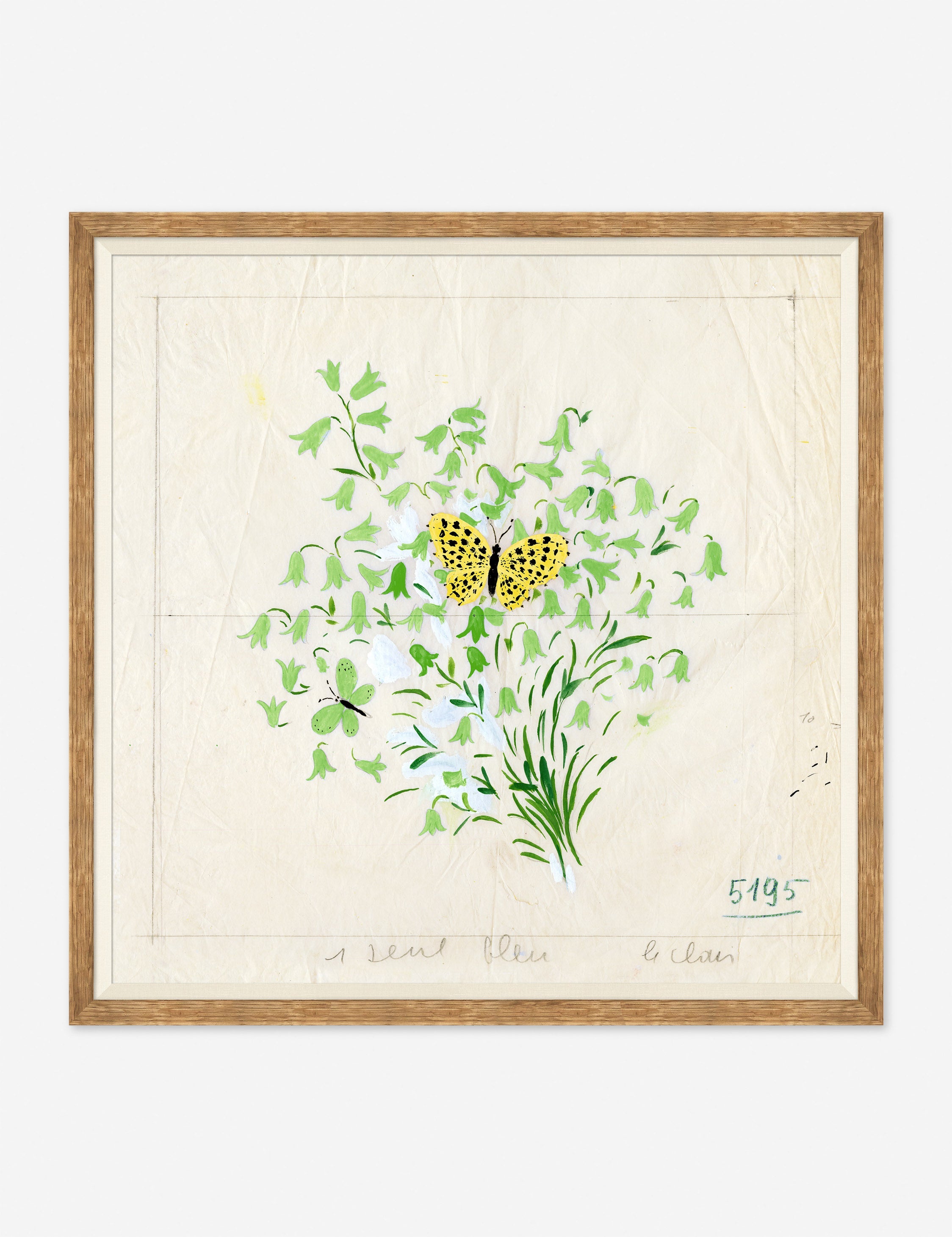 Lulu and Georgia - Clochettes et Papillon II Print by Paule Marrot